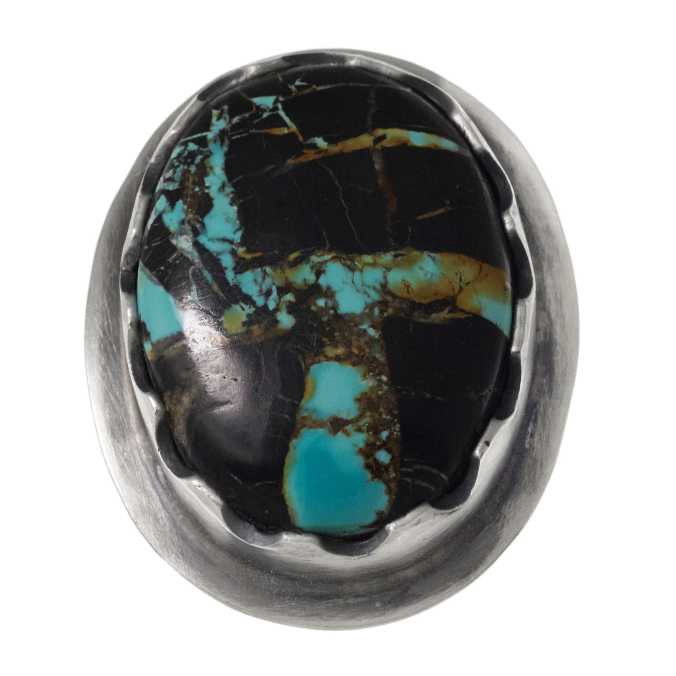 Turquoise and silver ring BA1782 - Harpo Paris