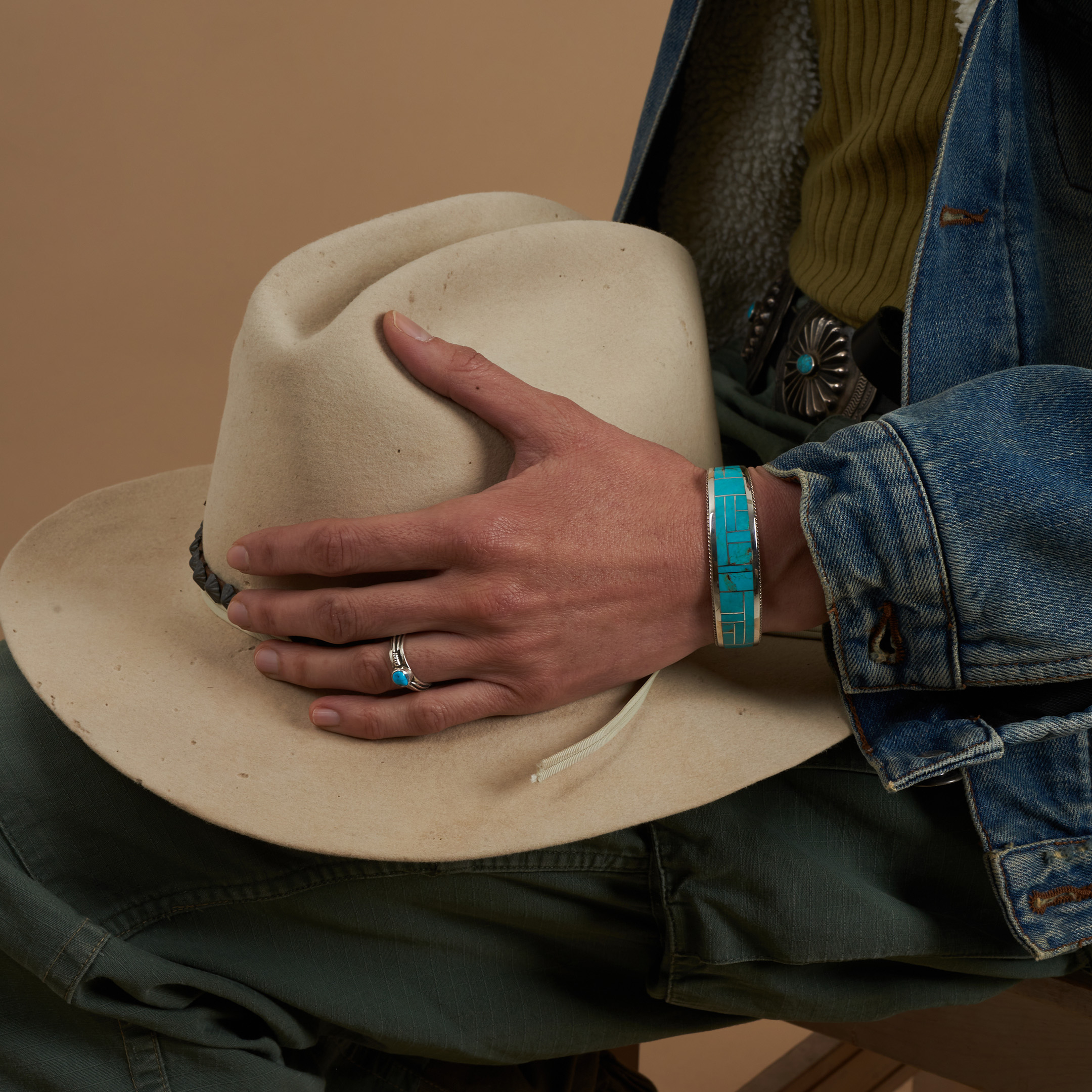 Bracelet turquoise et argent BR1001 - Harpo Paris
