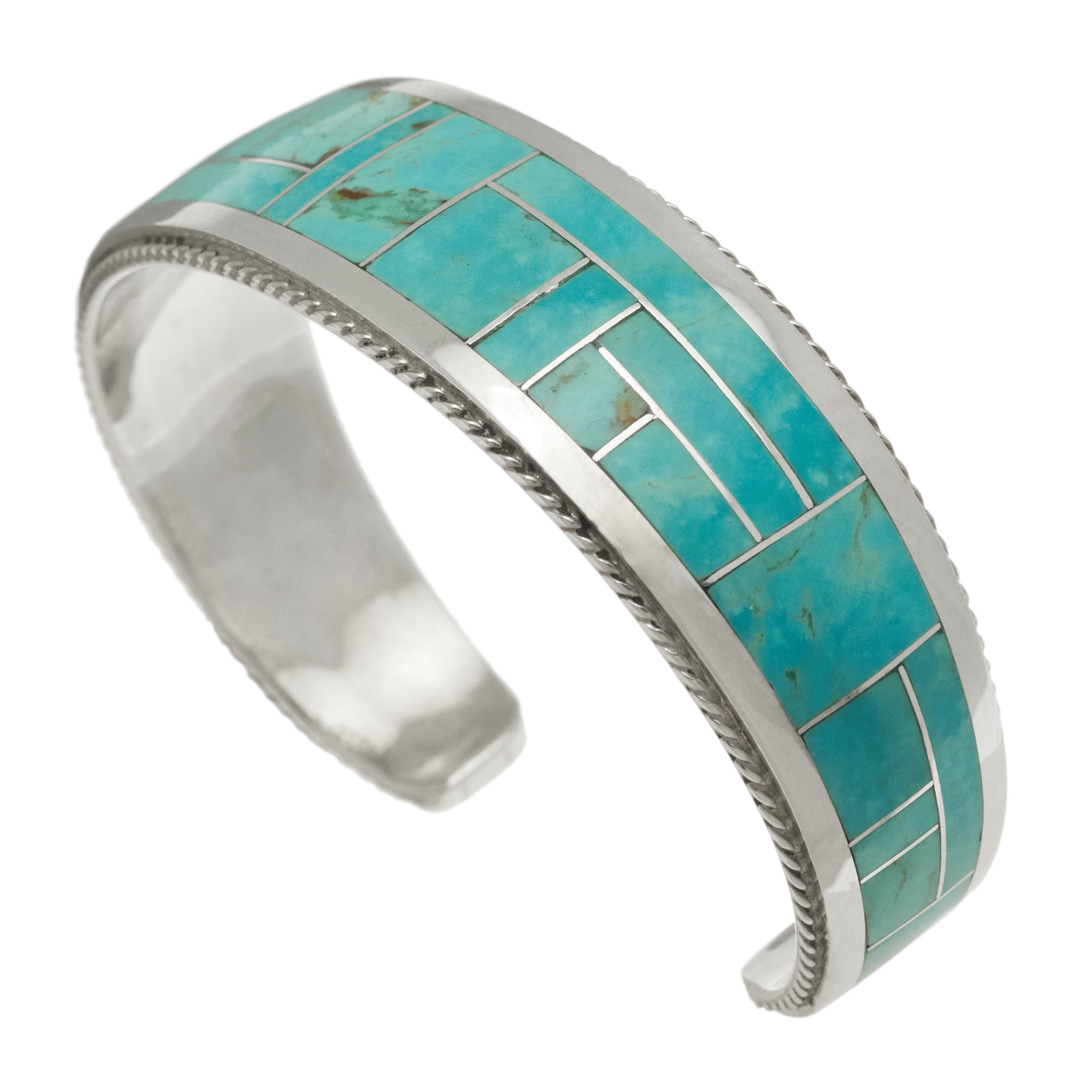 BR1001 Bracelet turquoise et argent Harpo