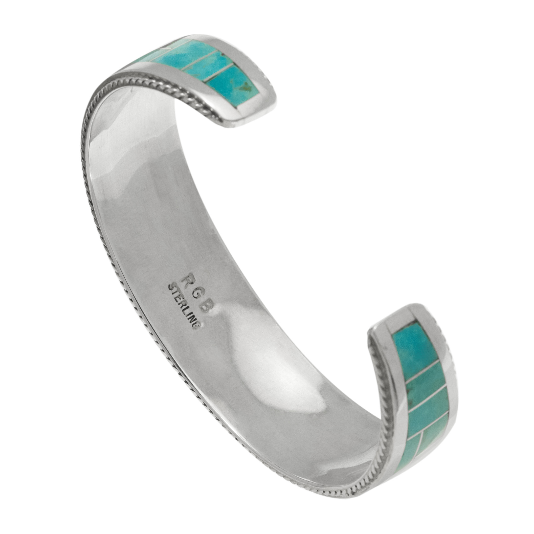 BR1001 Bracelet turquoise et argent Harpo