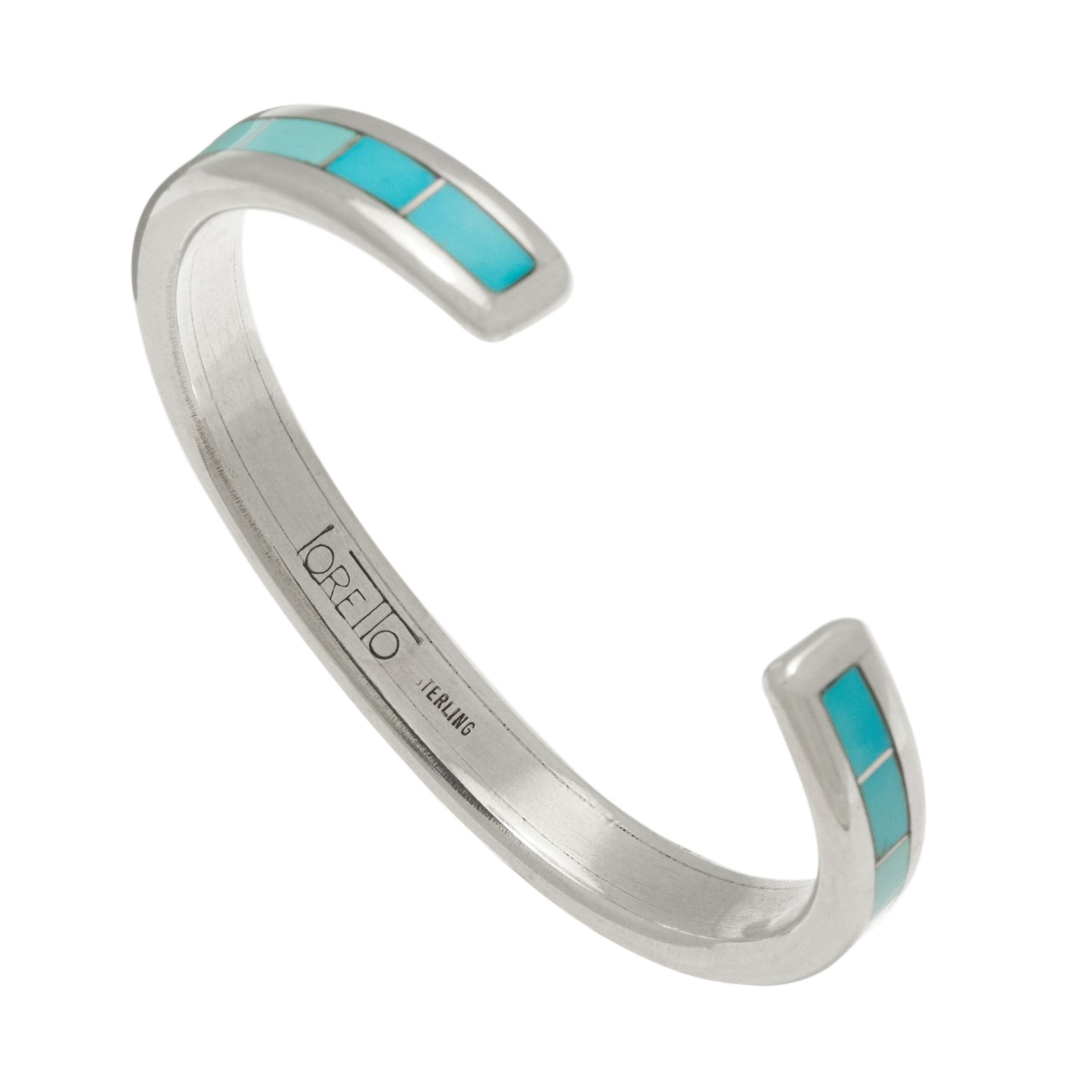 Bracelet turquoise et argent BR1003 - Harpo Paris