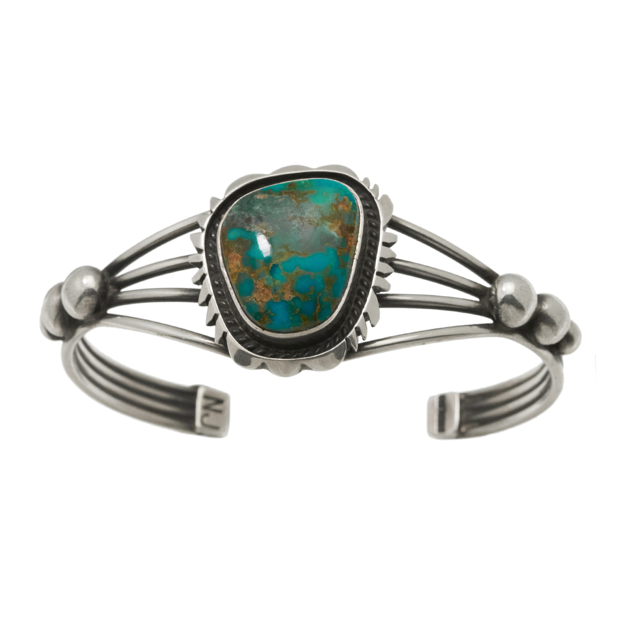Bracelet turquoise et argent BR1009 - Harpo Paris