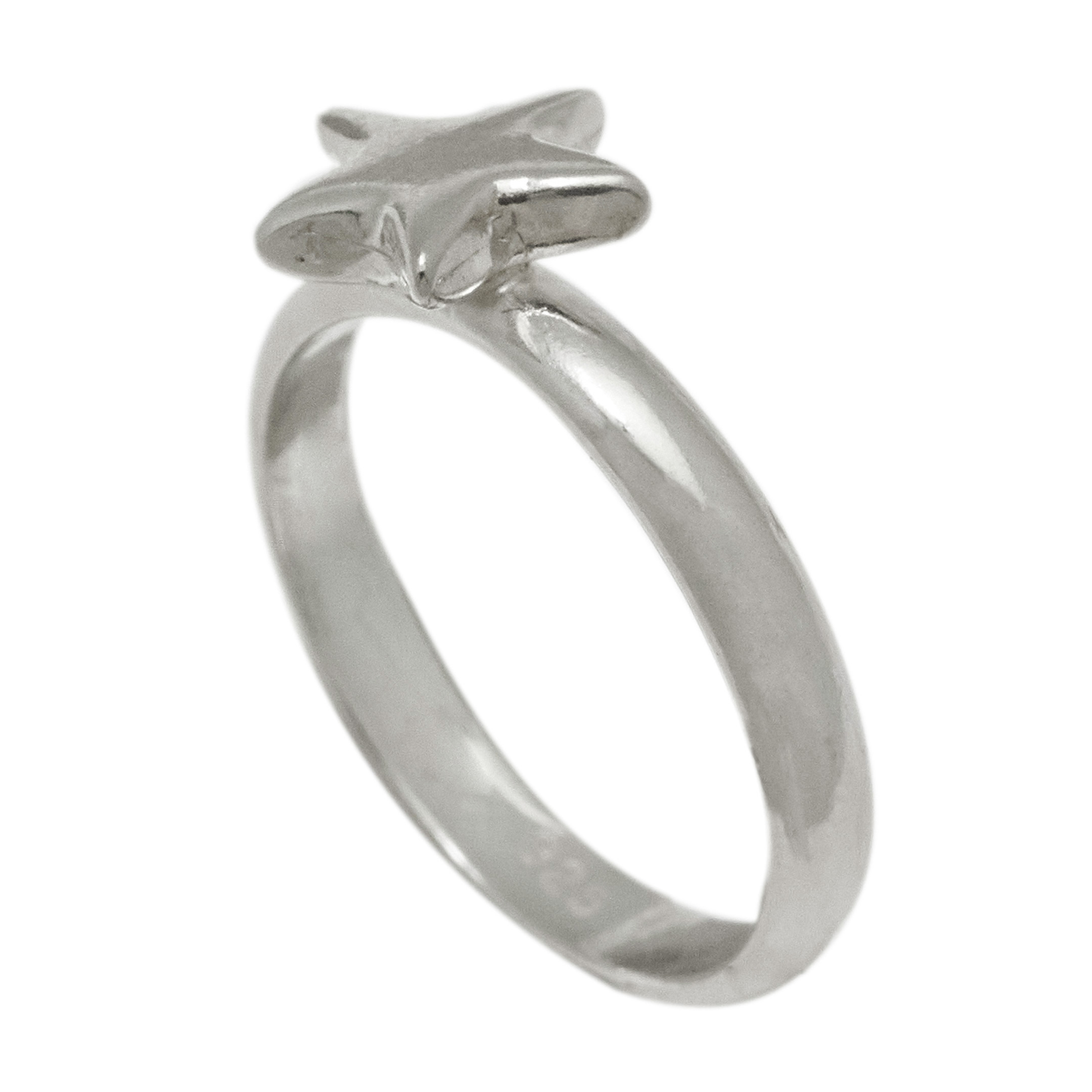 Silver star ring BAW51 - Harpo Paris