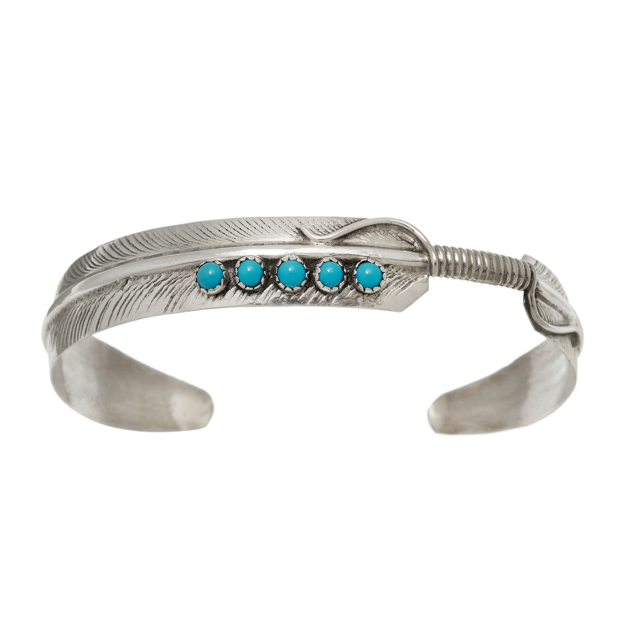 Silver feather bracelet , BR1015 - Harpo Paris