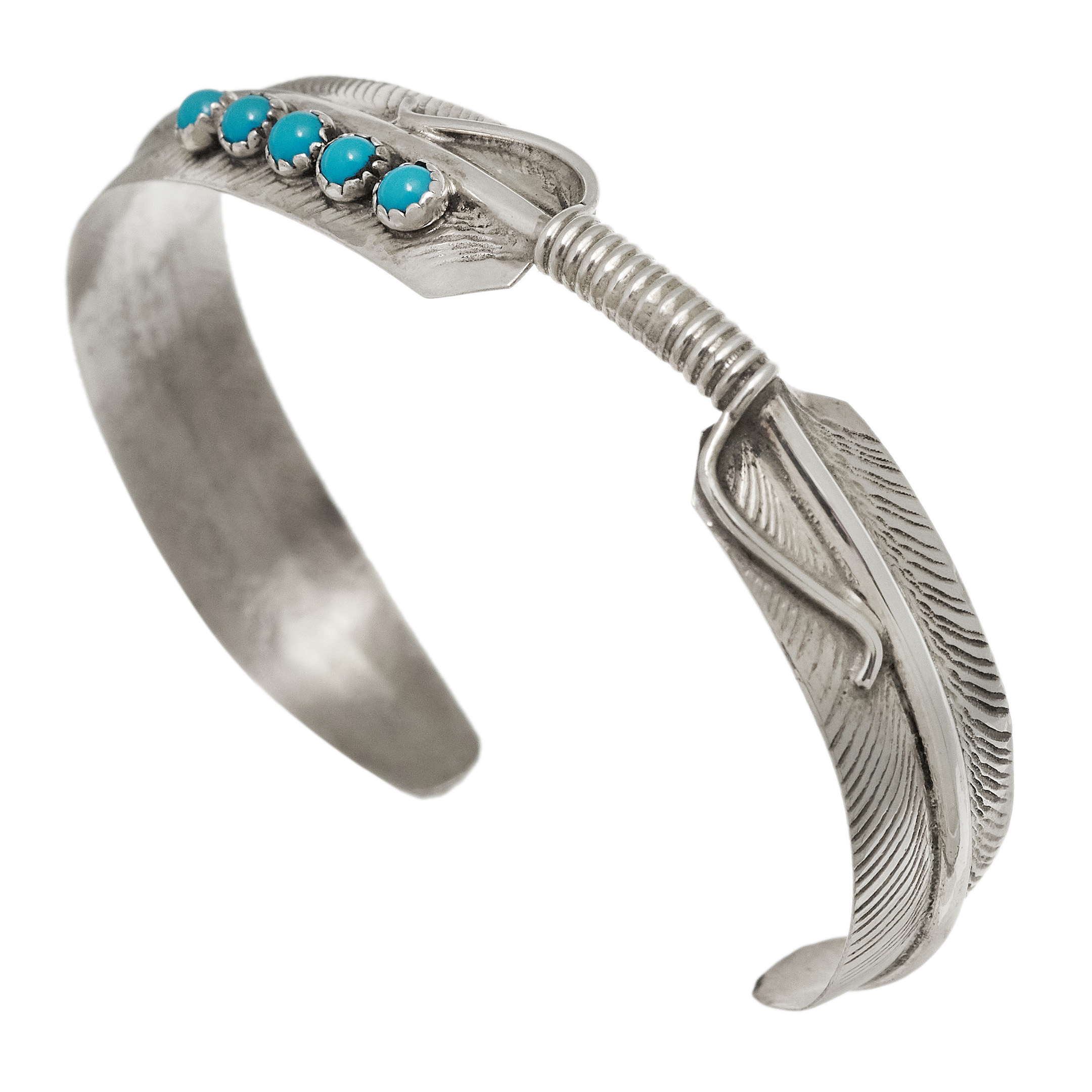 Silver feather bracelet , BR1015 - Harpo Paris