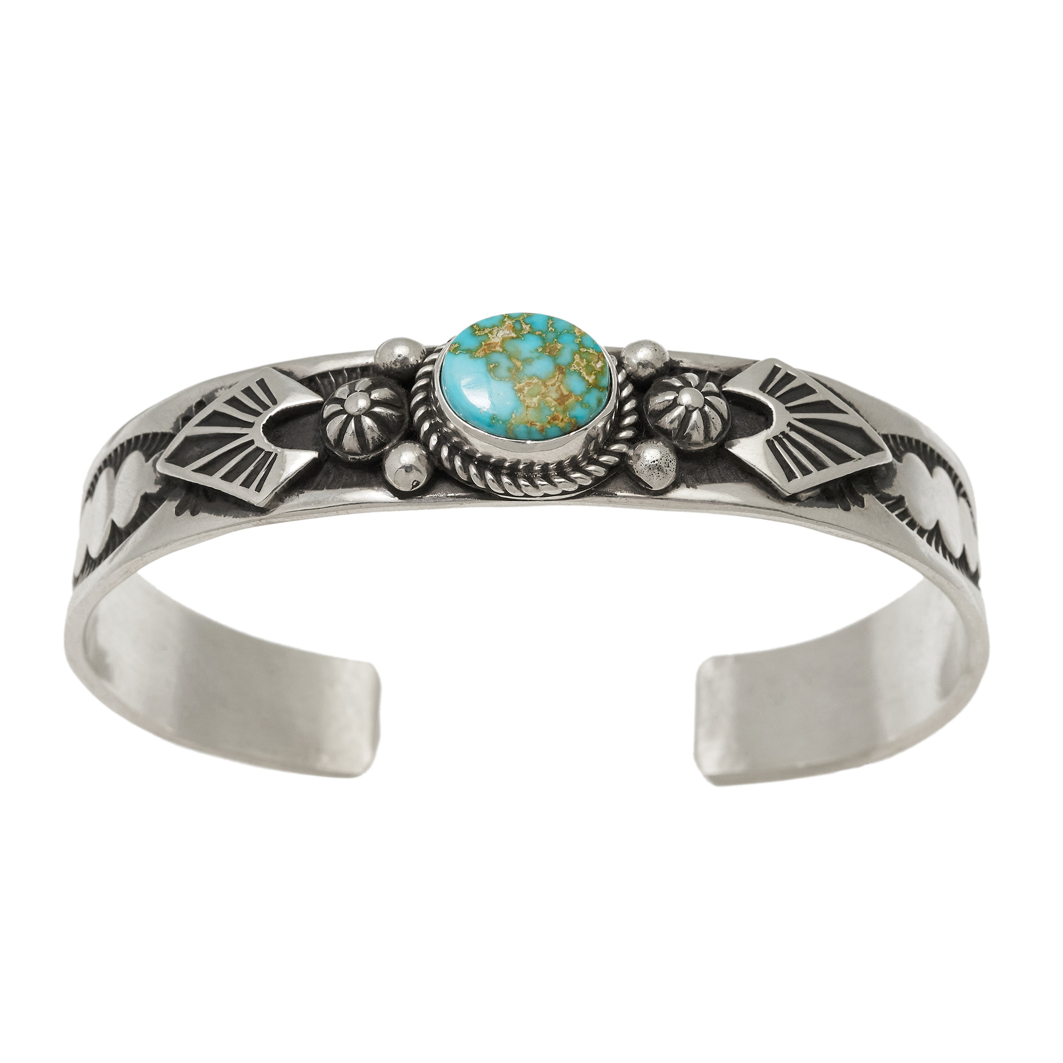 Bracelet turquoise et argent BR1019 - Harpo Paris
