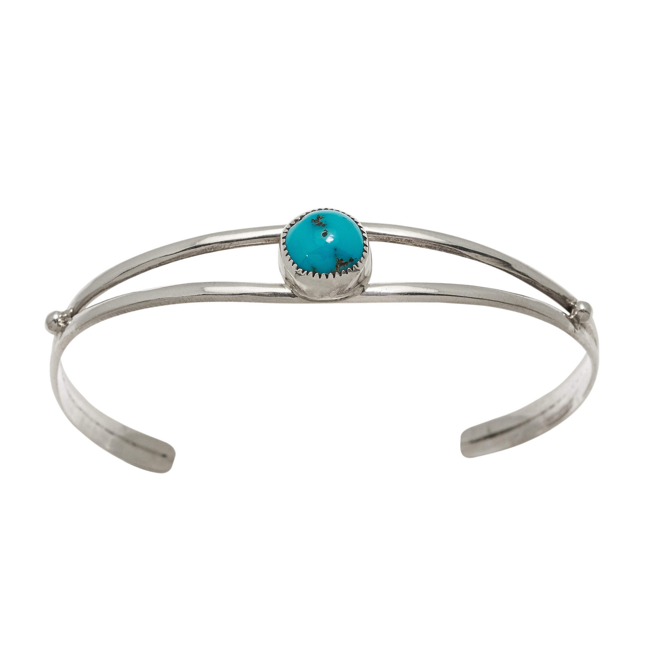 Bracelet turquoise et argent BR1021 - Harpo Paris