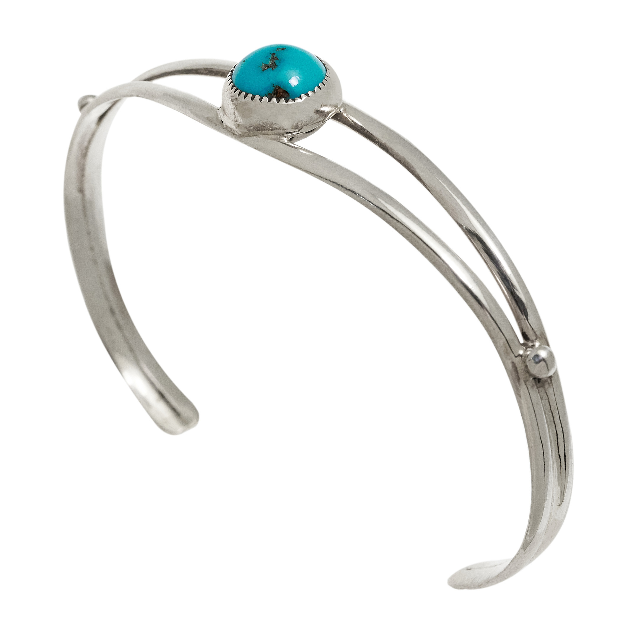 Bracelet turquoise et argent BR1021 - Harpo Paris