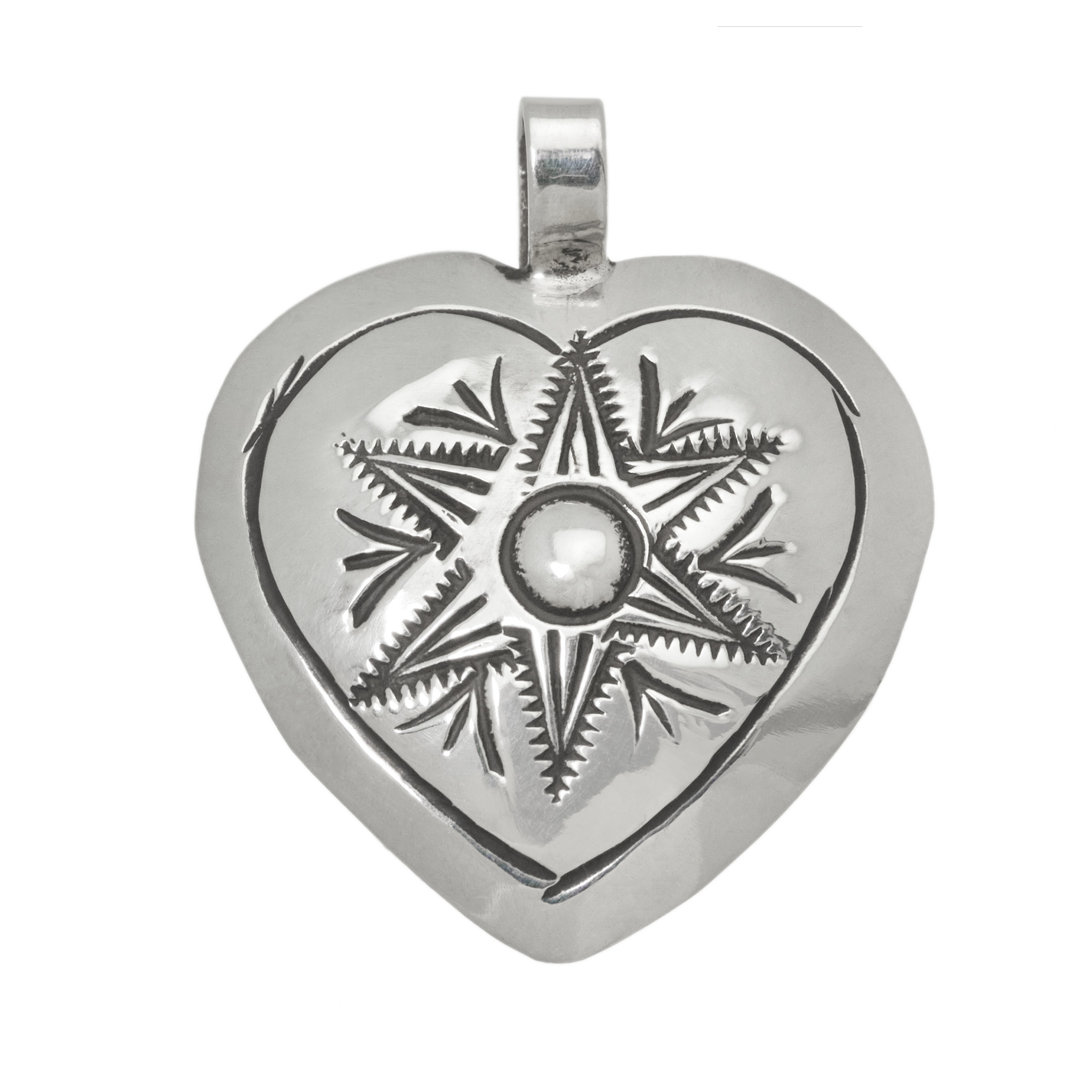 Silver heart pendant PE649 - Harpo Paris