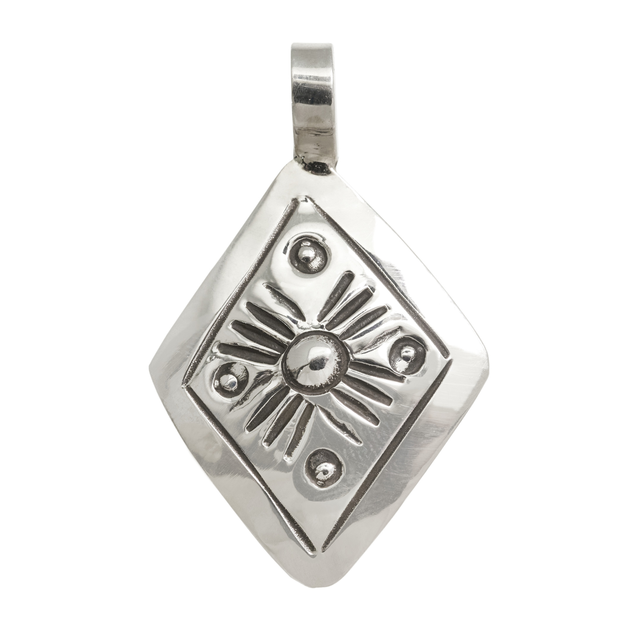Silver diamond pendant PE650 - Harpo Paris
