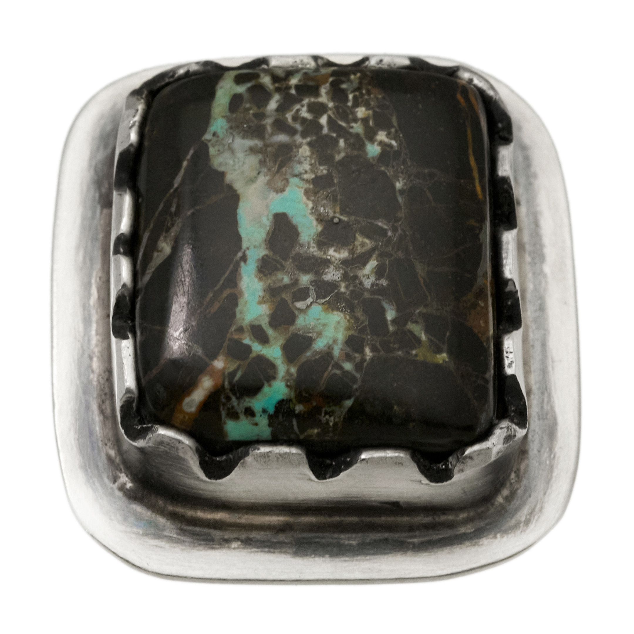 Turquoise and silver ring BA1785 - Harpo Paris