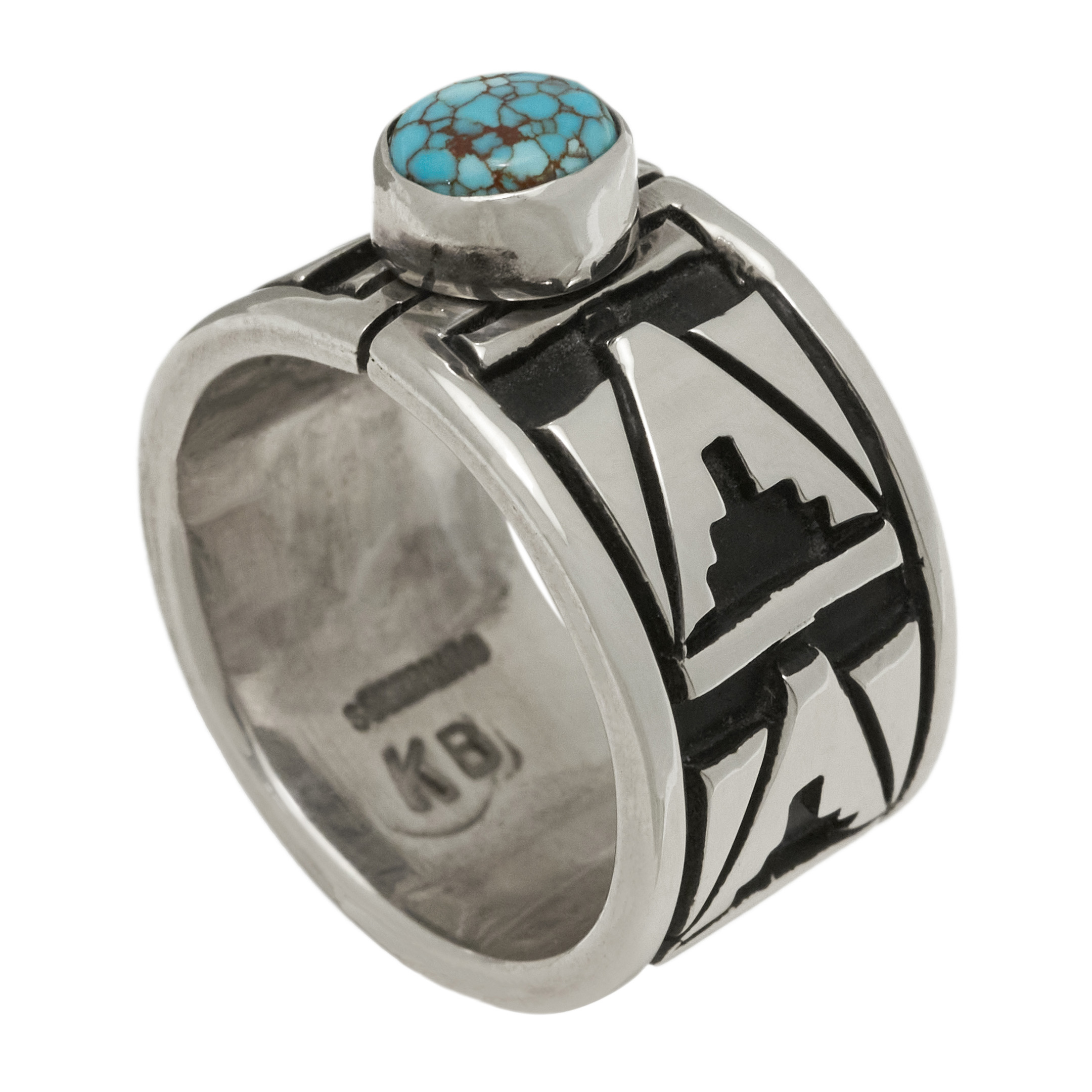 Bague turquoise et argent BA1788 - Harpo Paris