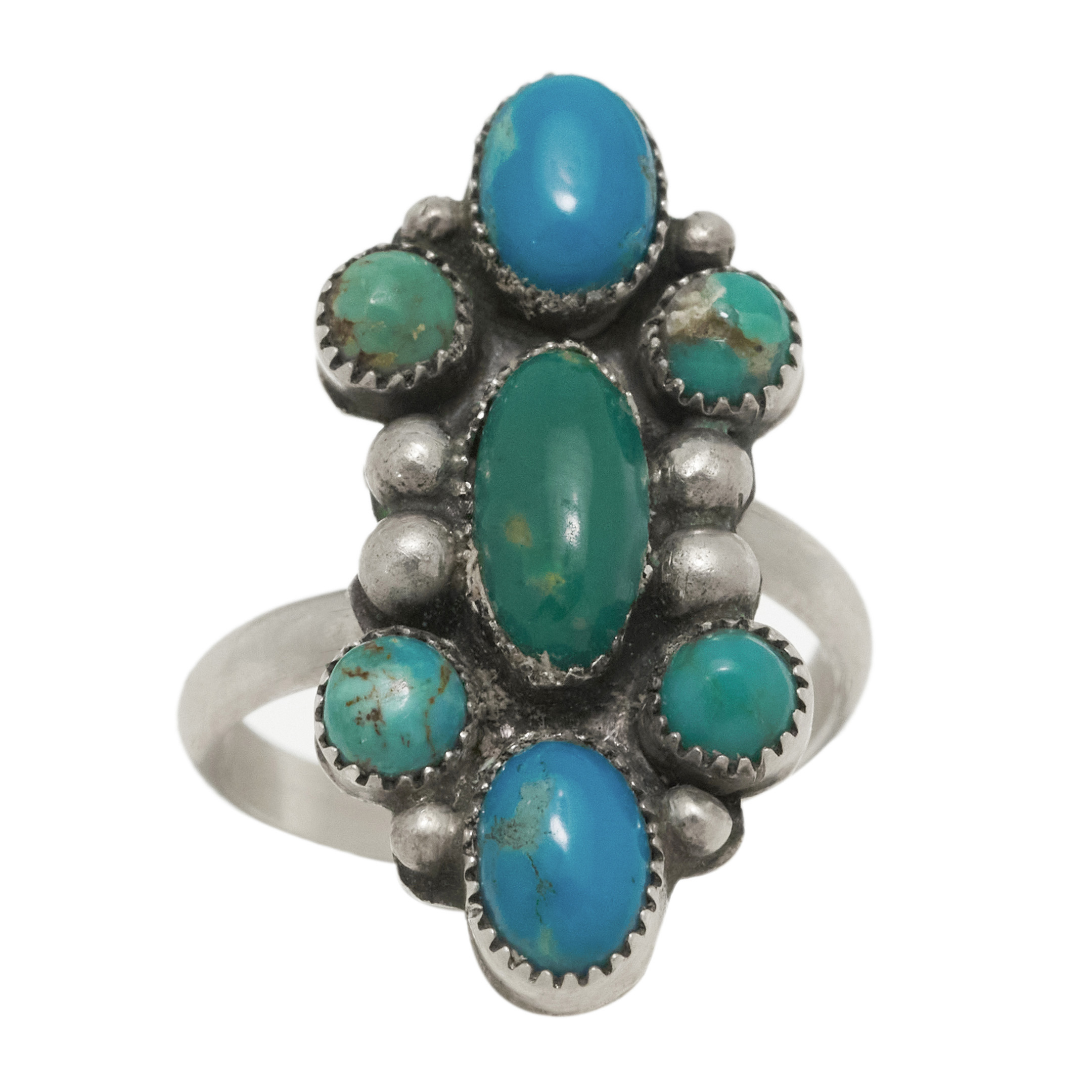 Bague turquoise et argent BA1789 - Harpo Paris