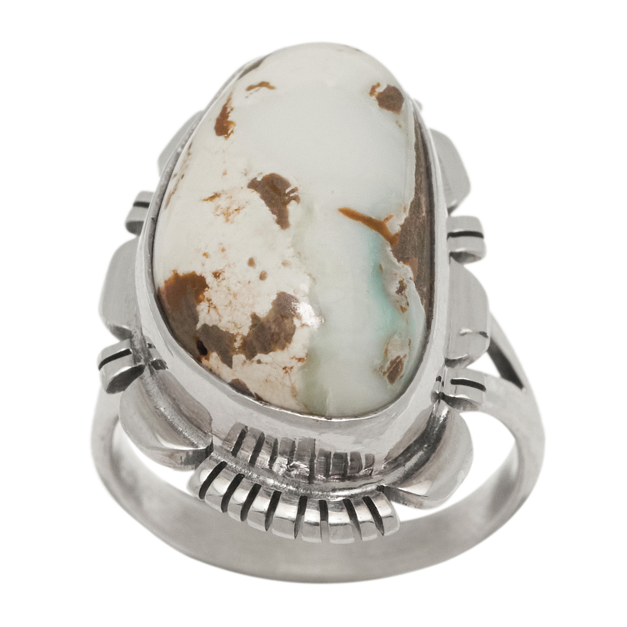 Turquoise and silver ring BA1798 - Harpo Paris