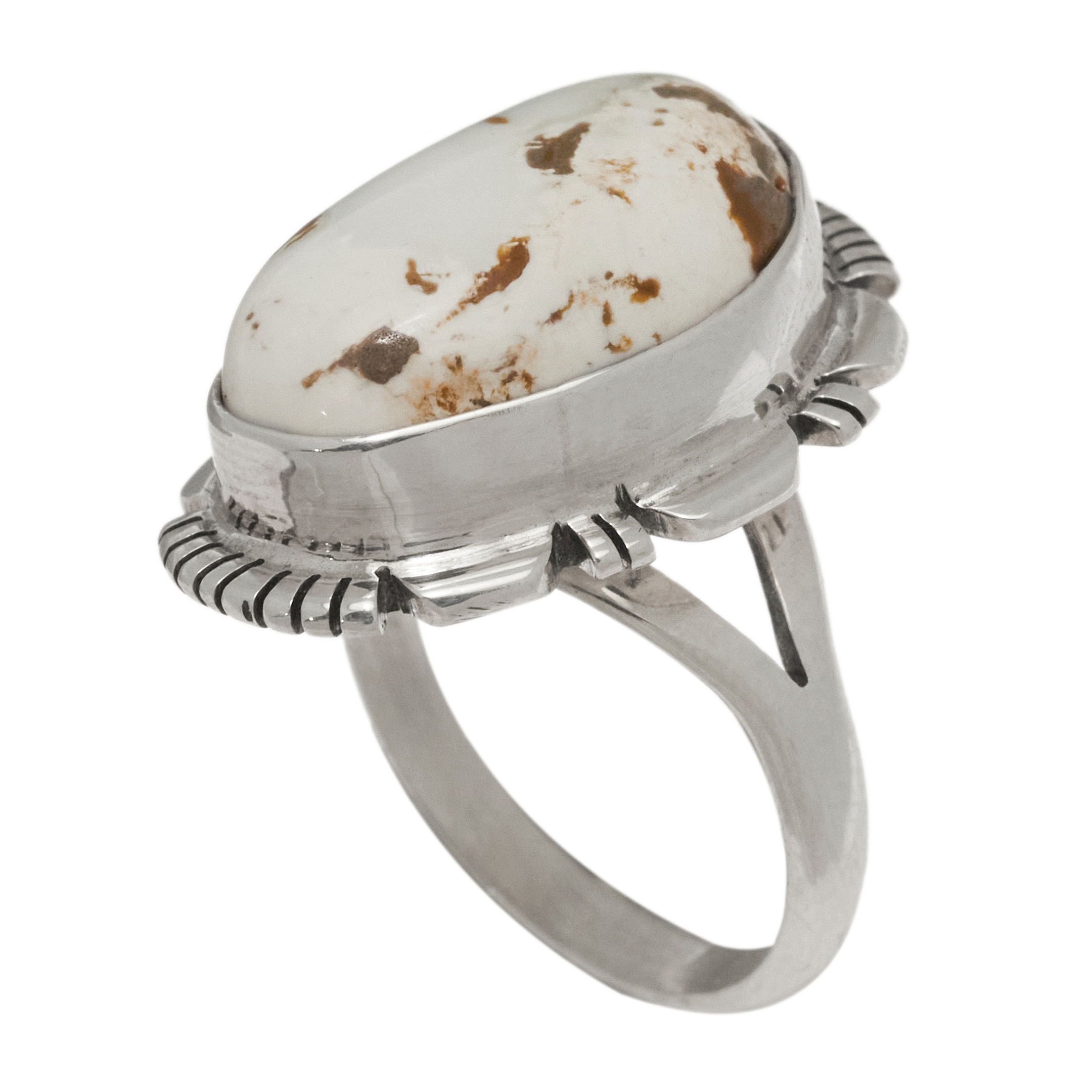 Turquoise and silver ring BA1798 - Harpo Paris