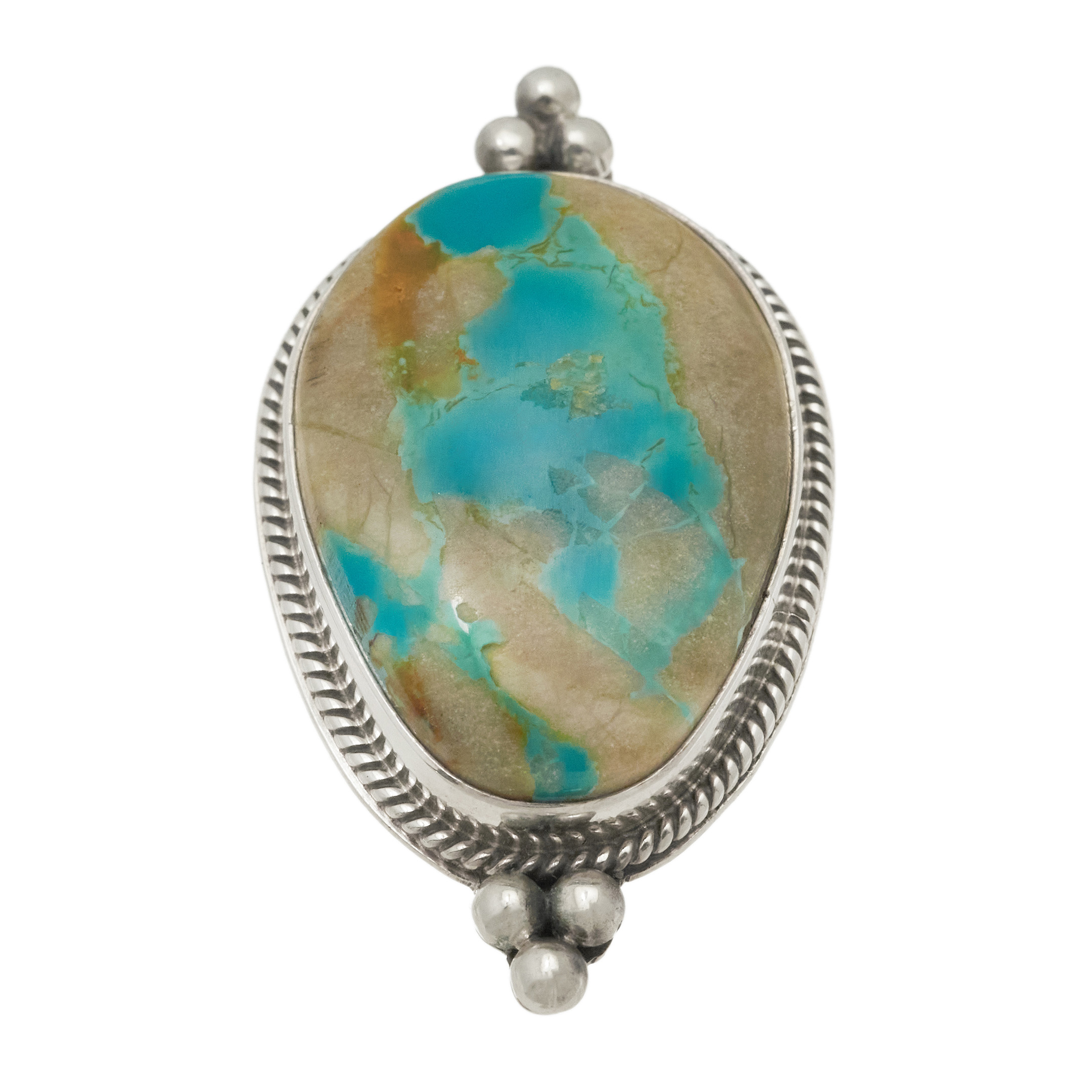 Bague turquoise et argent BA1800 - Harpo Paris