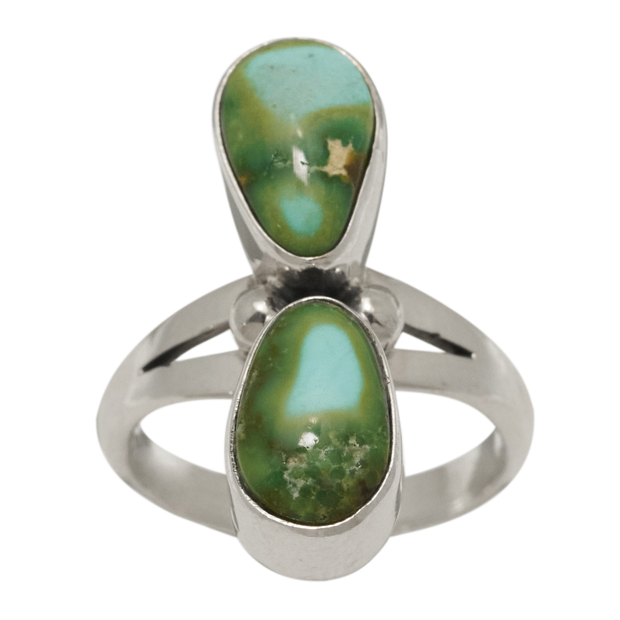Silver and turquoise ring BA1801 - Harpo Paris