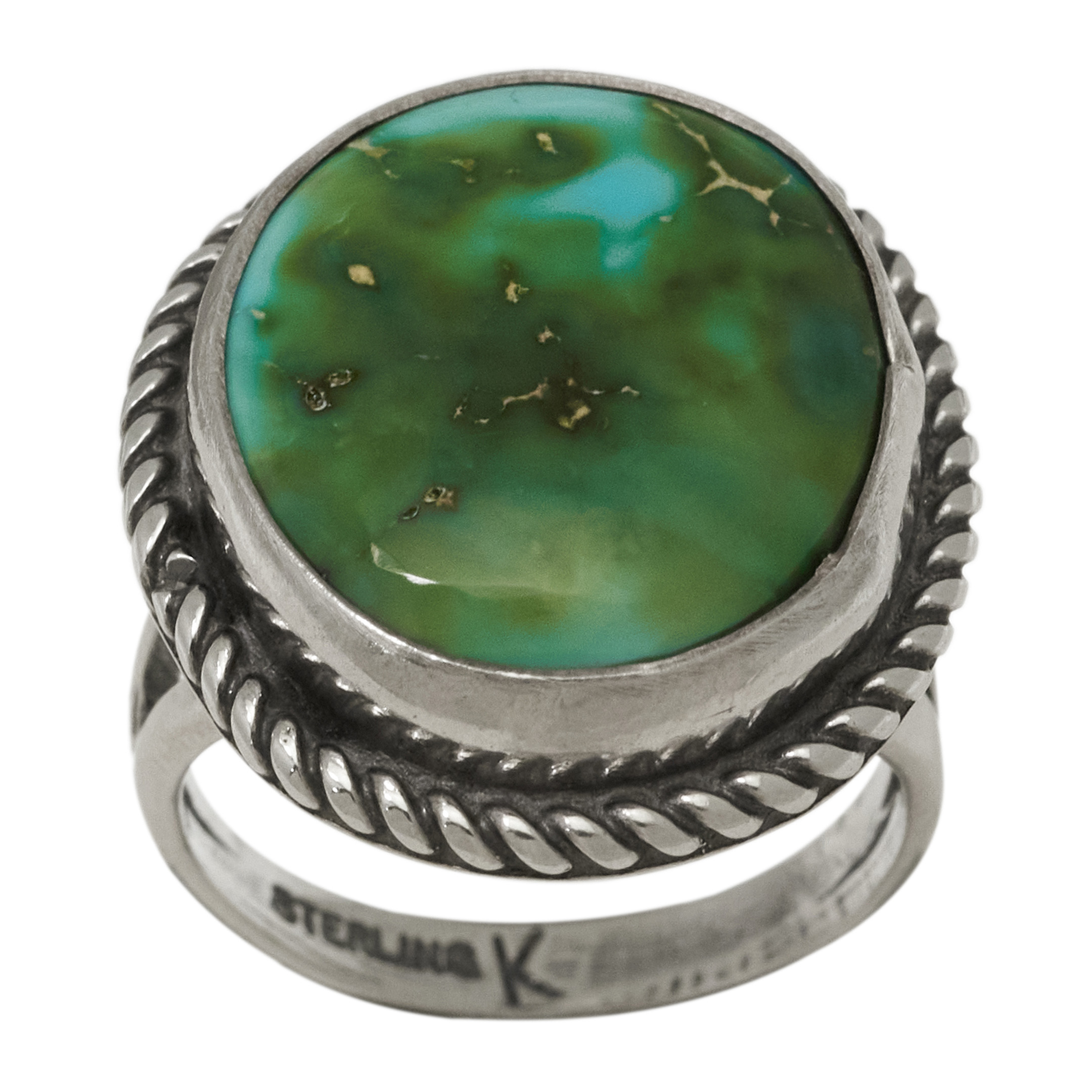 Turquoise and silver ring BA1802 - Harpo Paris
