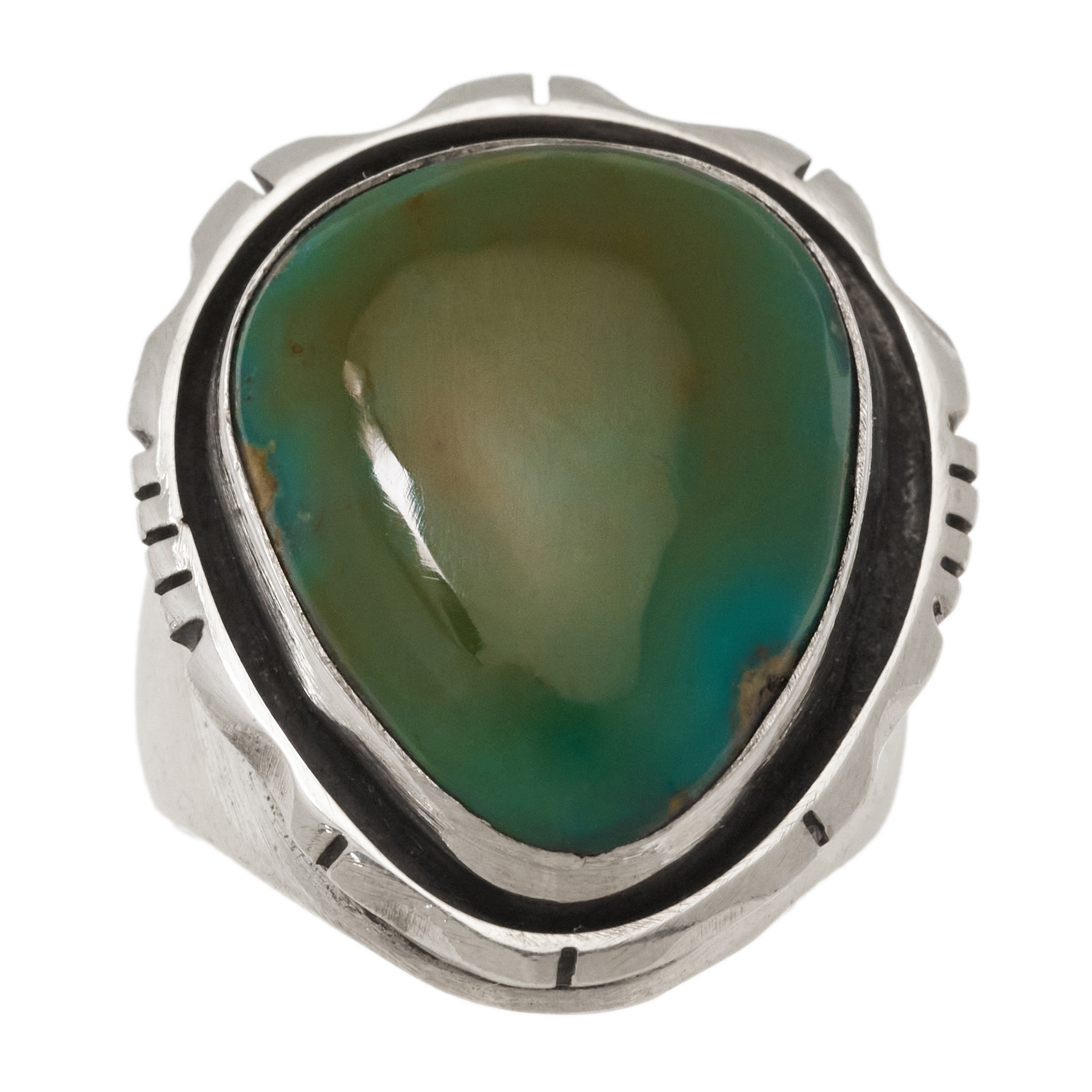 Turquoise and silver ring BA1804 - Harpo Paris