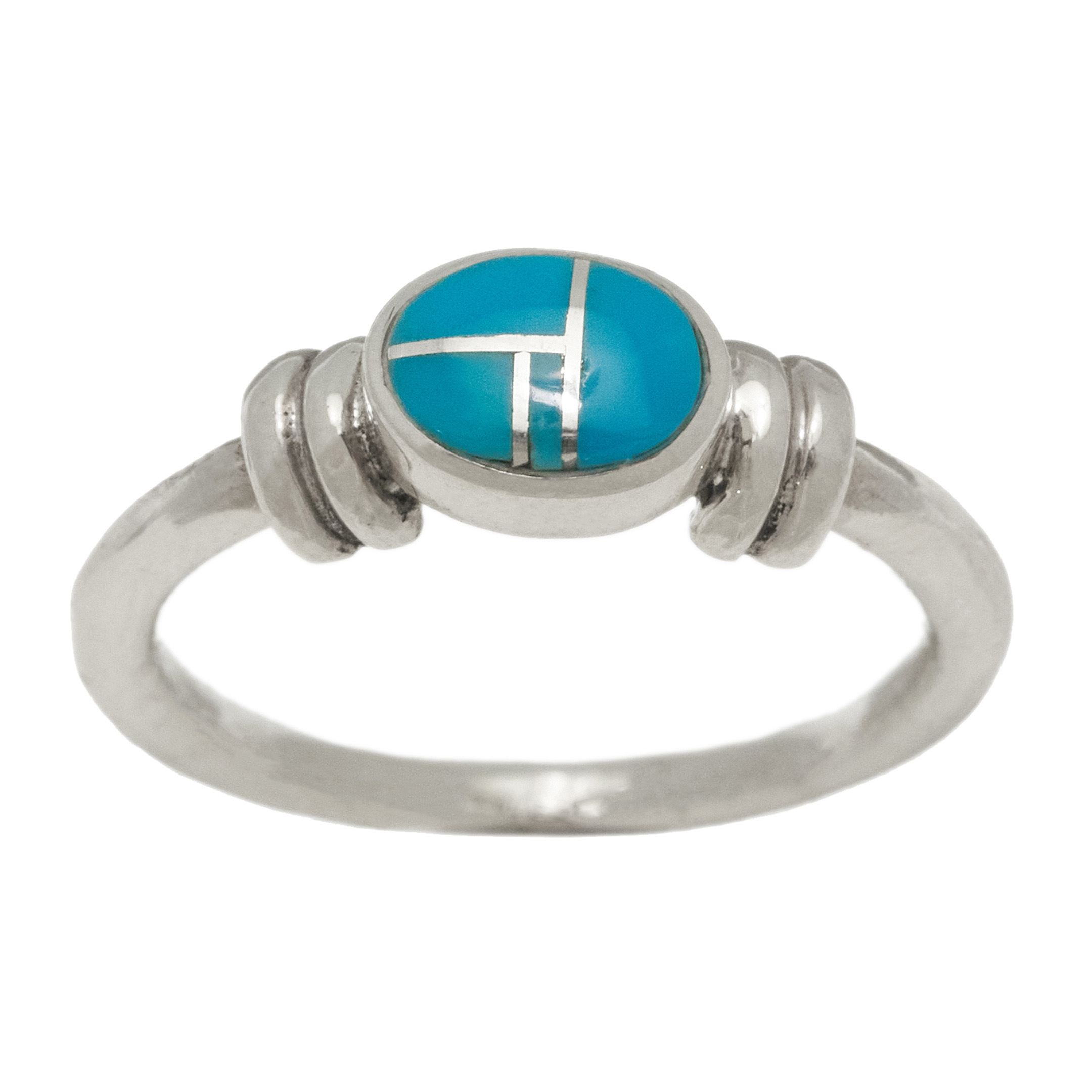 Turquoise and silver ring BA1811 - Harpo Paris