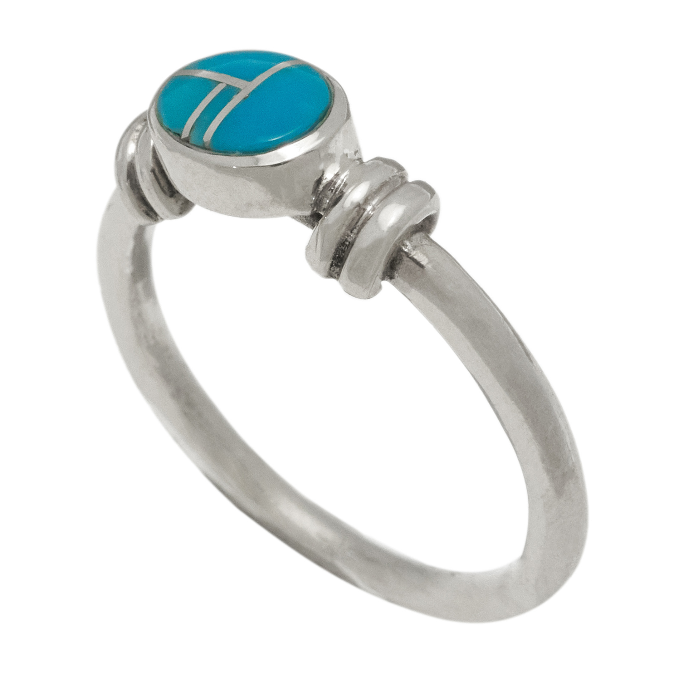Turquoise and silver ring BA1811 - Harpo Paris