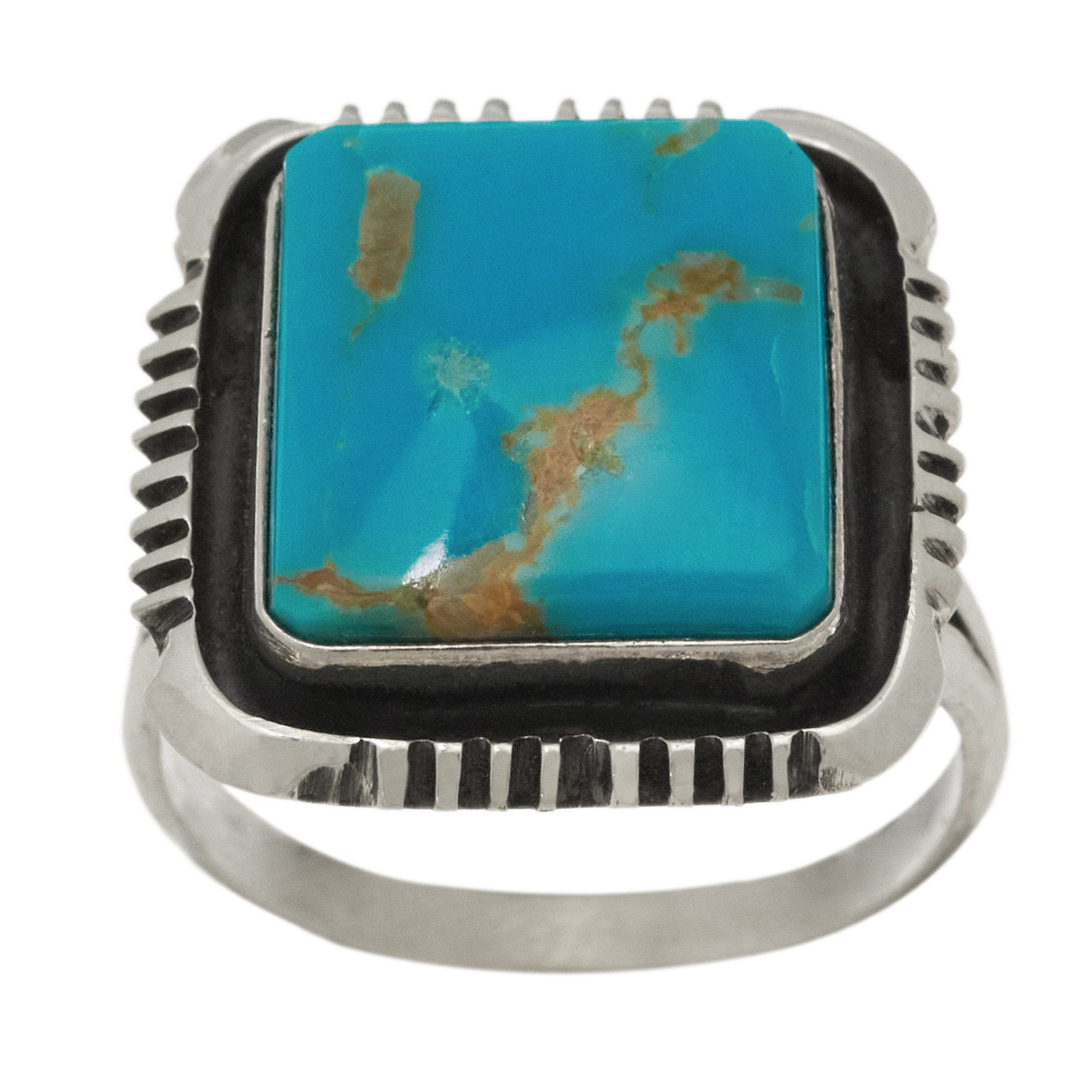 Turquoise and silver ring BA1816 - Harpo Paris