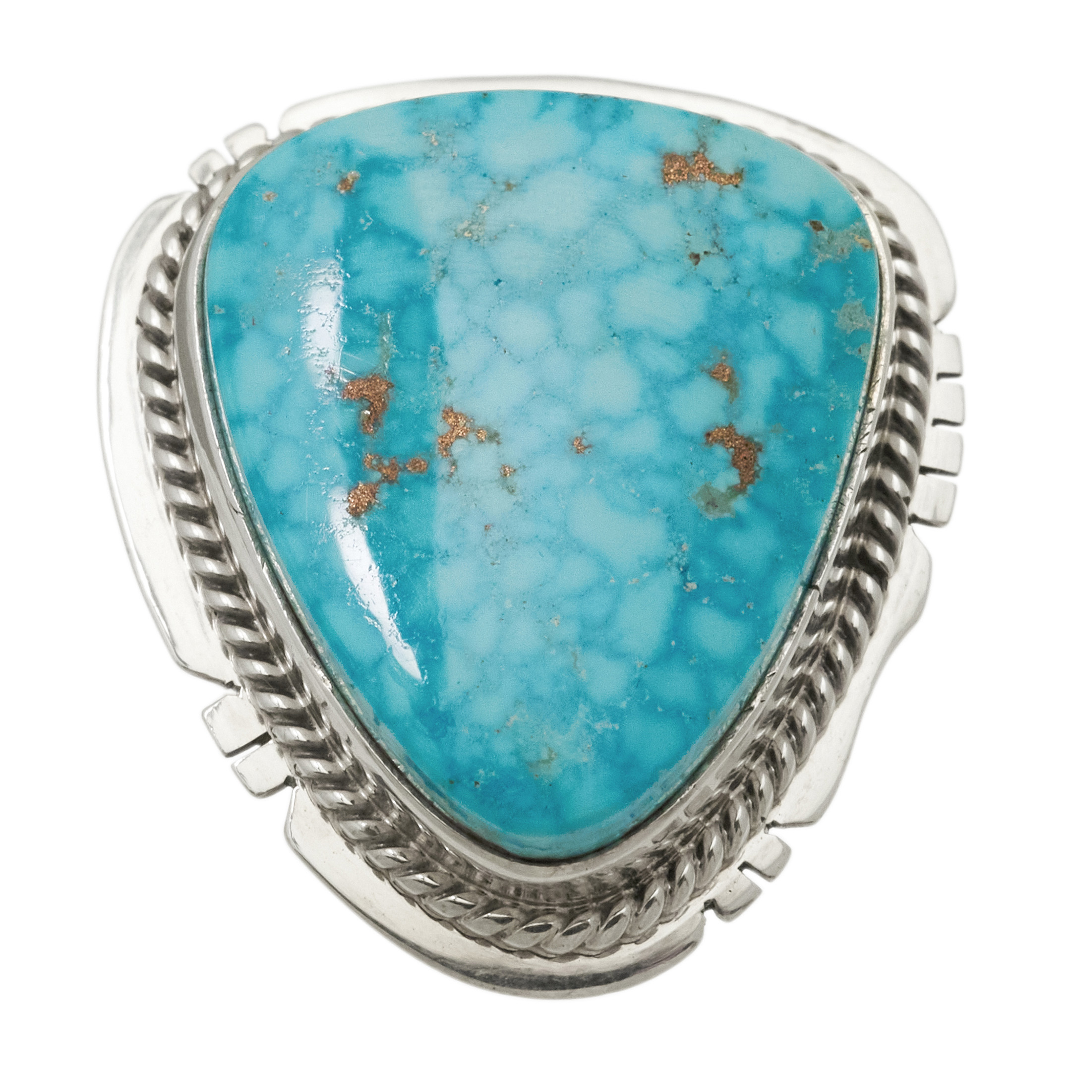 Turquoise and silver ring BA1819 - Harpo Paris