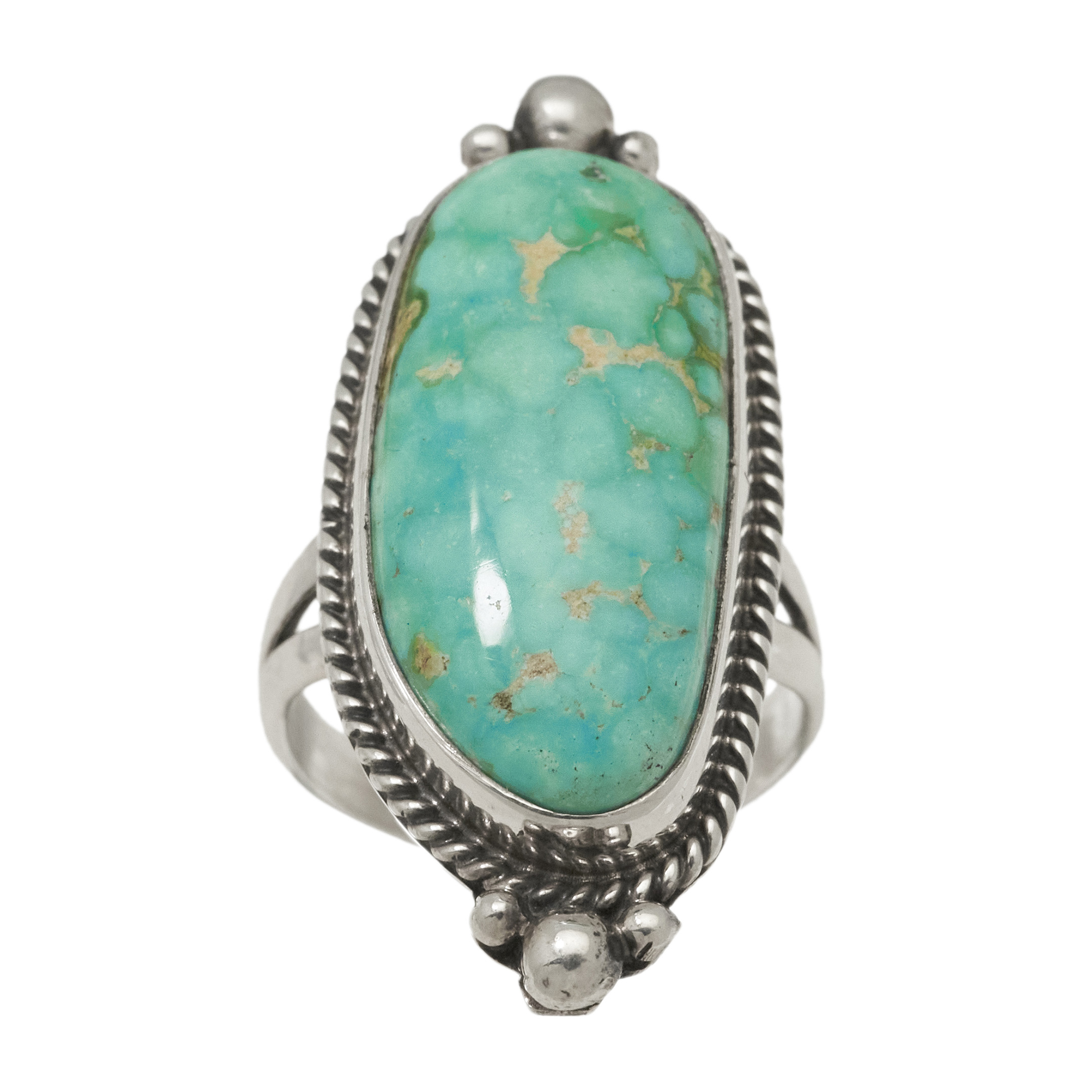 Turquoise and silver ring BA1820 - Harpo Paris