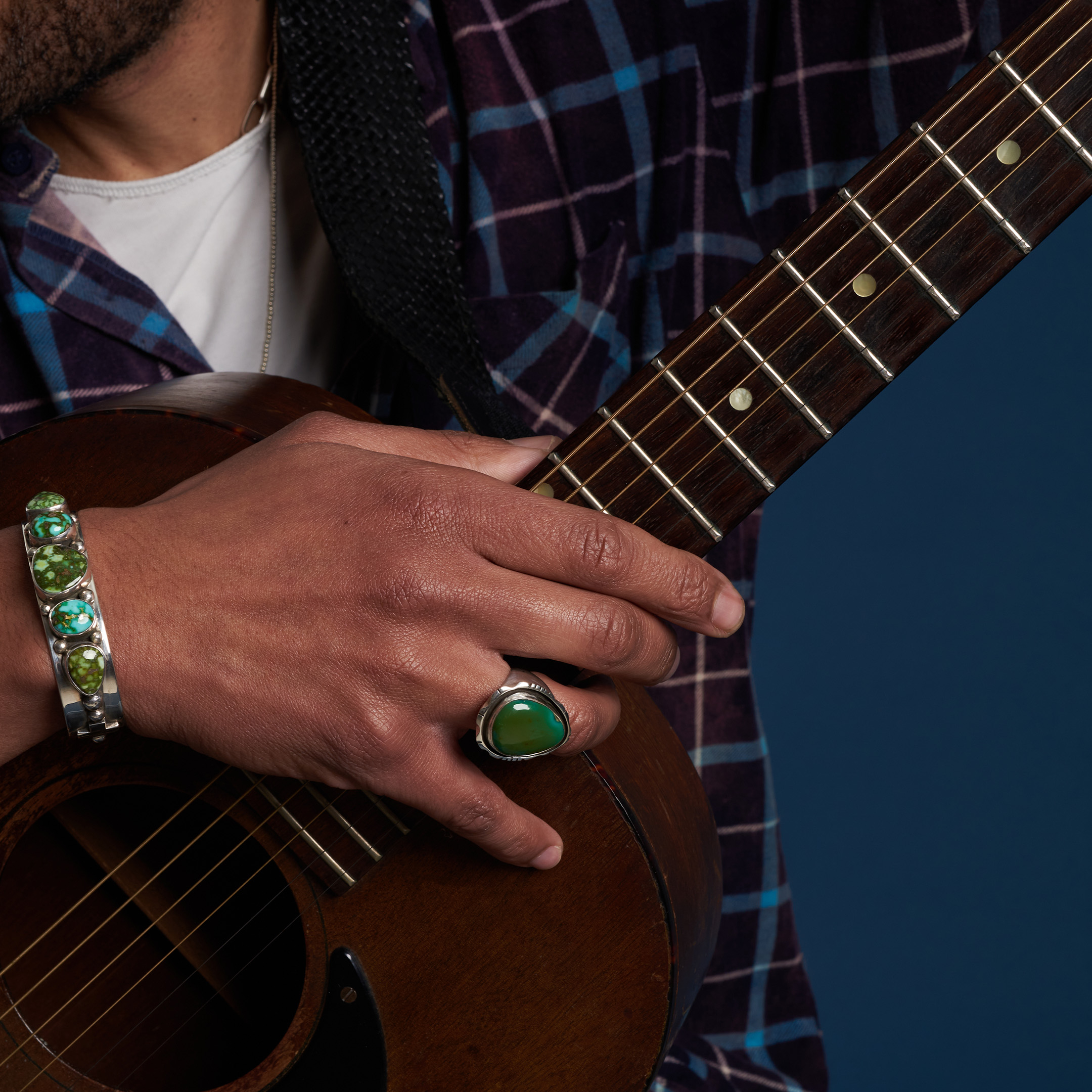 Turquoise and silver ring BA1804 - Harpo Paris