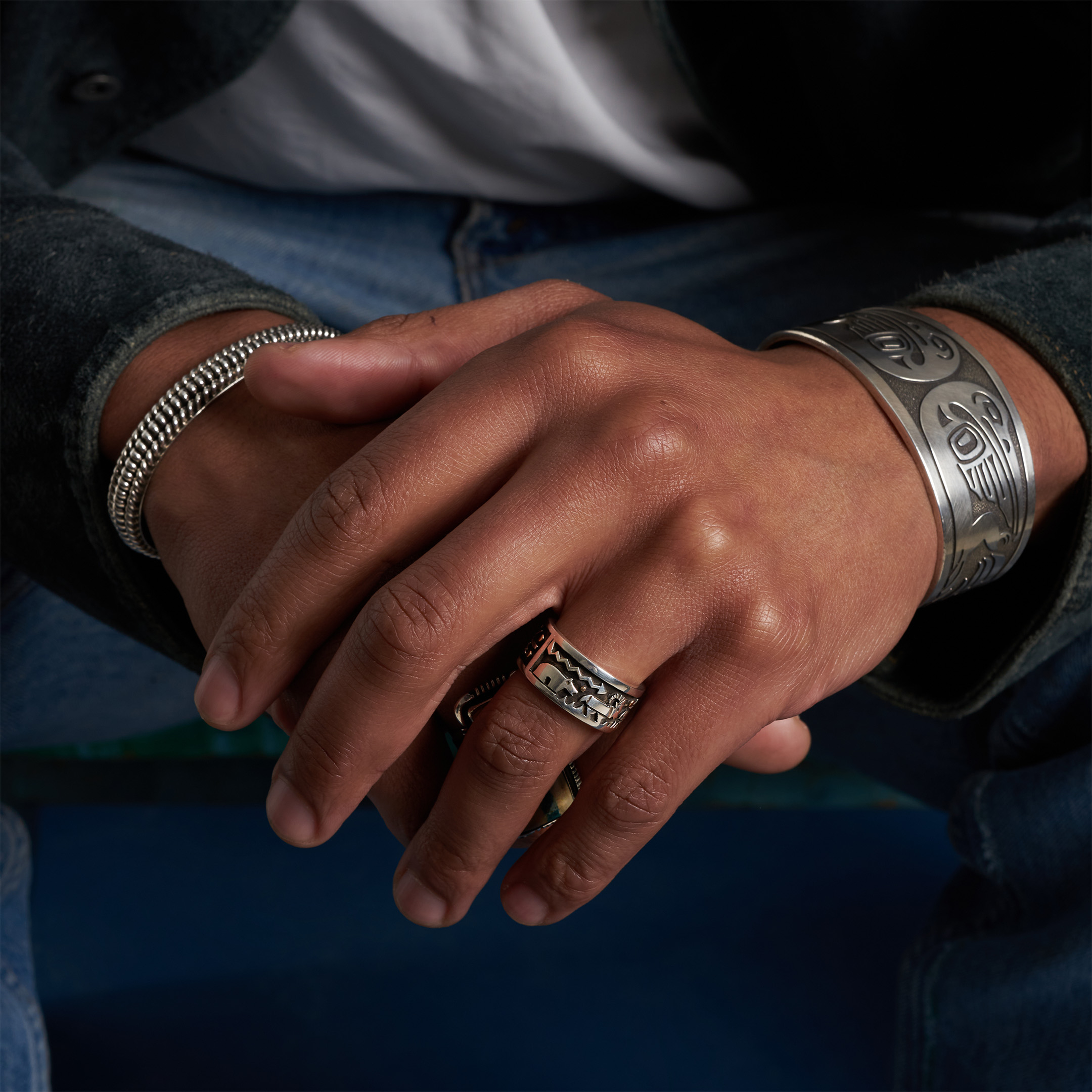 Bracelet Navajo en argent BR953 - Harpo Paris