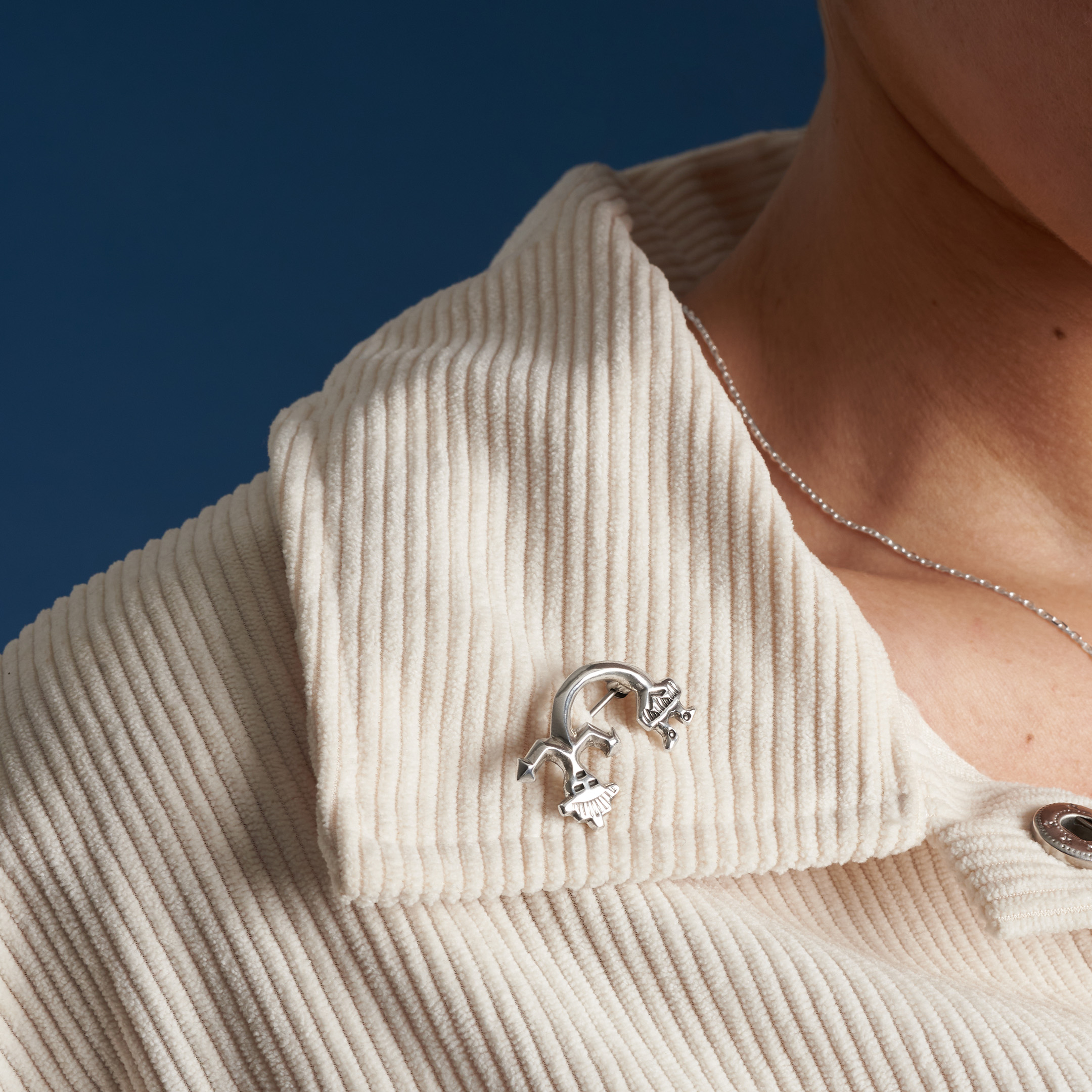 BRO59 Harpo silver brooch
