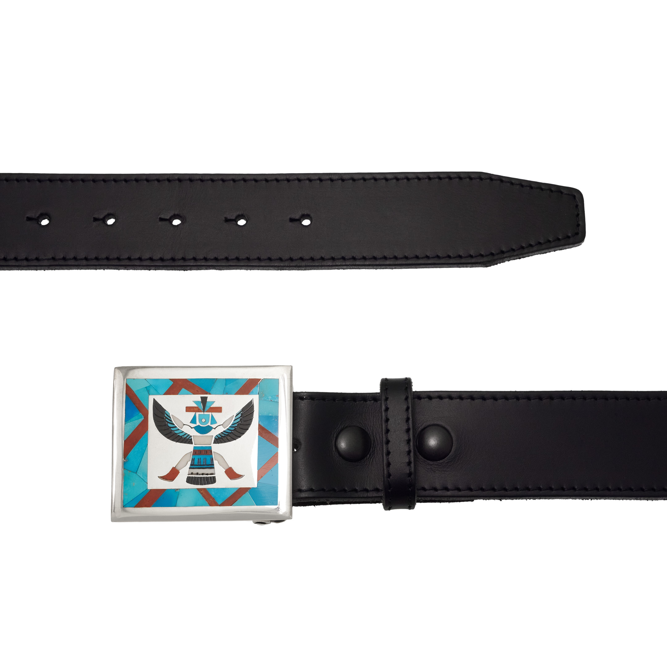 Boucle de ceinture marqueterie BK103 - Harpo Paris