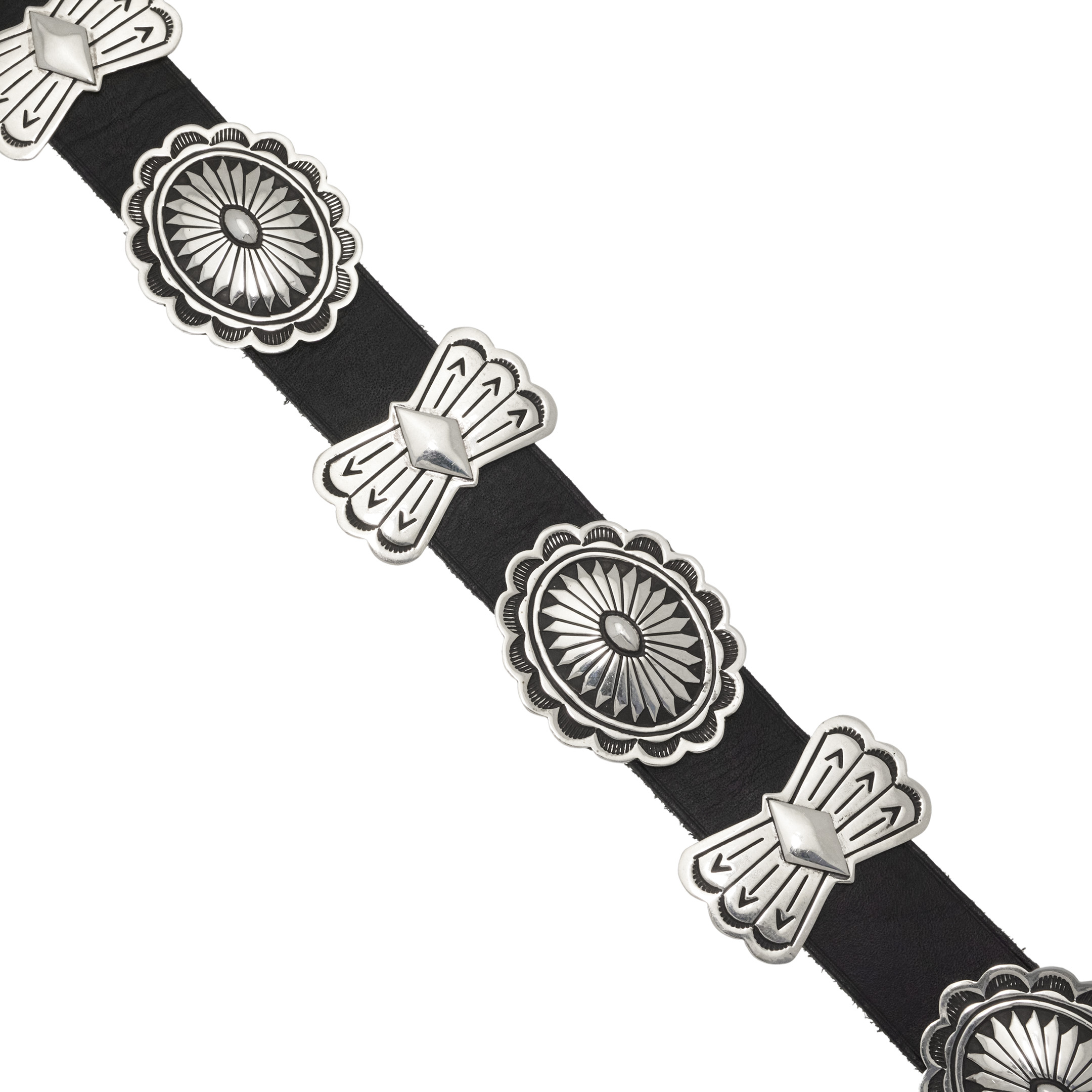 Ceinture Conchas argent et turquoise, CC05 - Harpo Paris