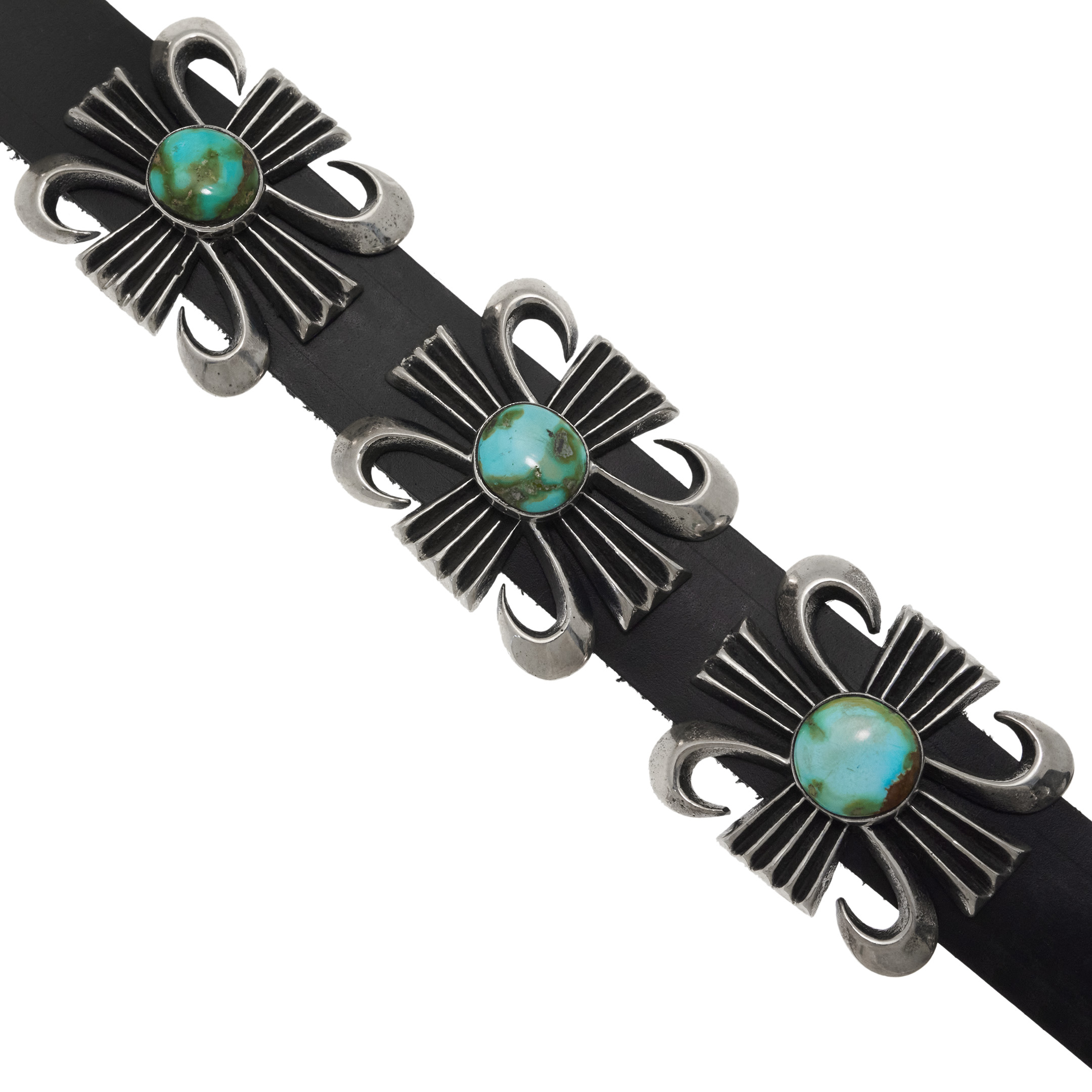 Ceinture argent et turquoise, CC26 - Harpo Paris