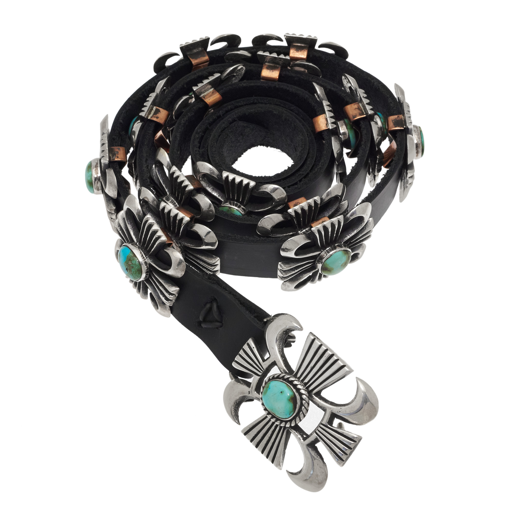 Ceinture argent et turquoise, CC26 - Harpo Paris
