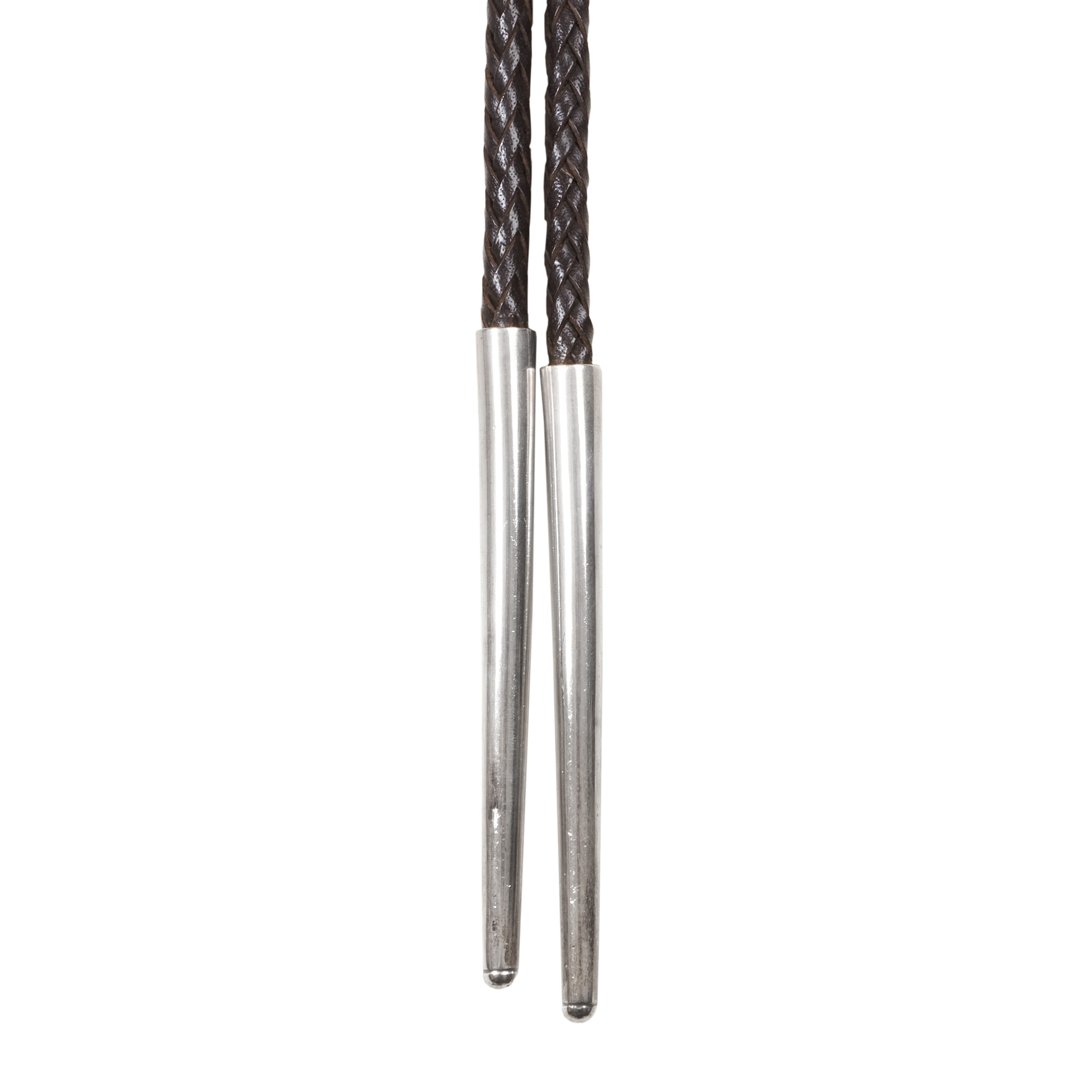 Turquoise and silver horse bolo tie BT91 - Harpo Paris