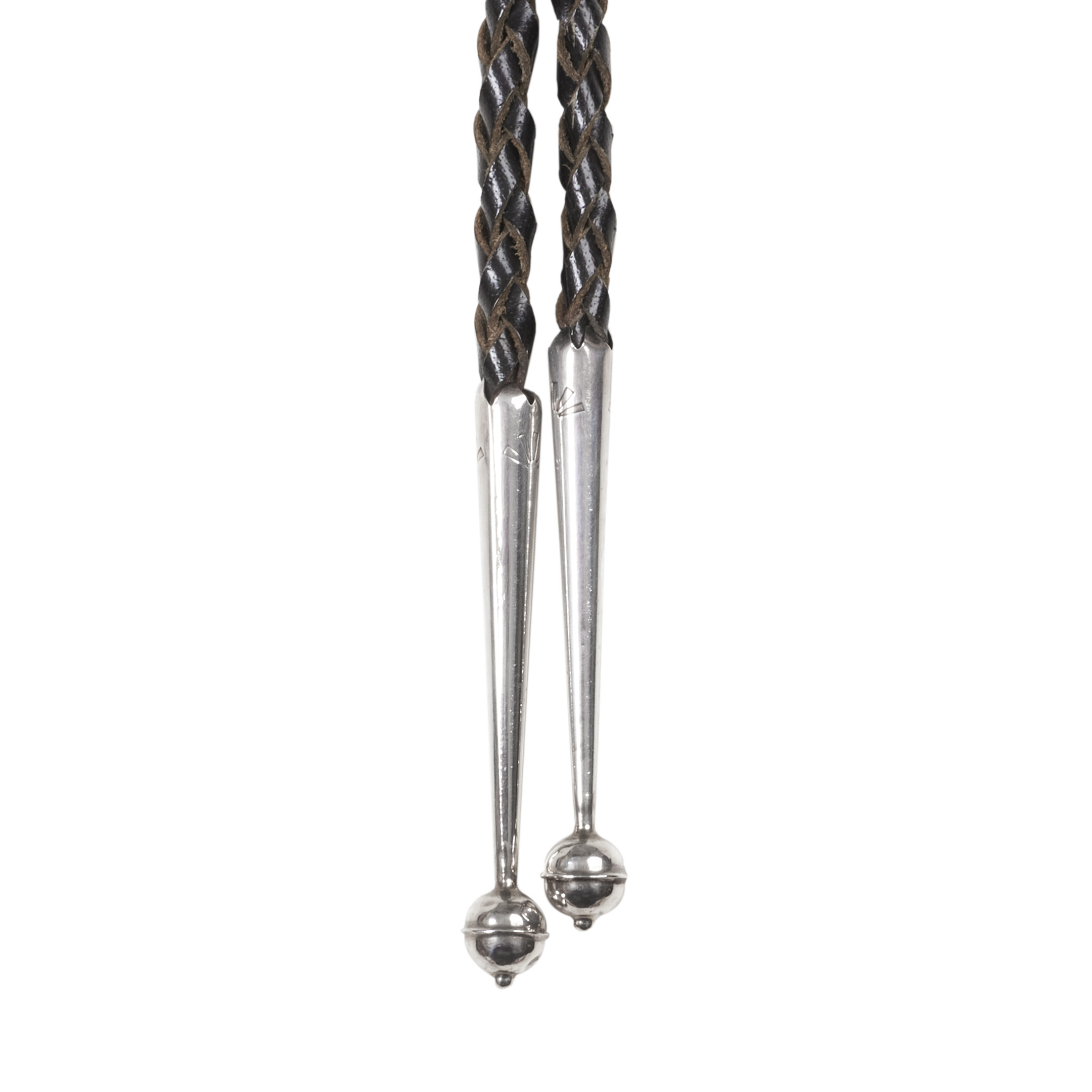 Bolo tie Cactus Flower turquoise et argent, BT92 - Harpo Paris