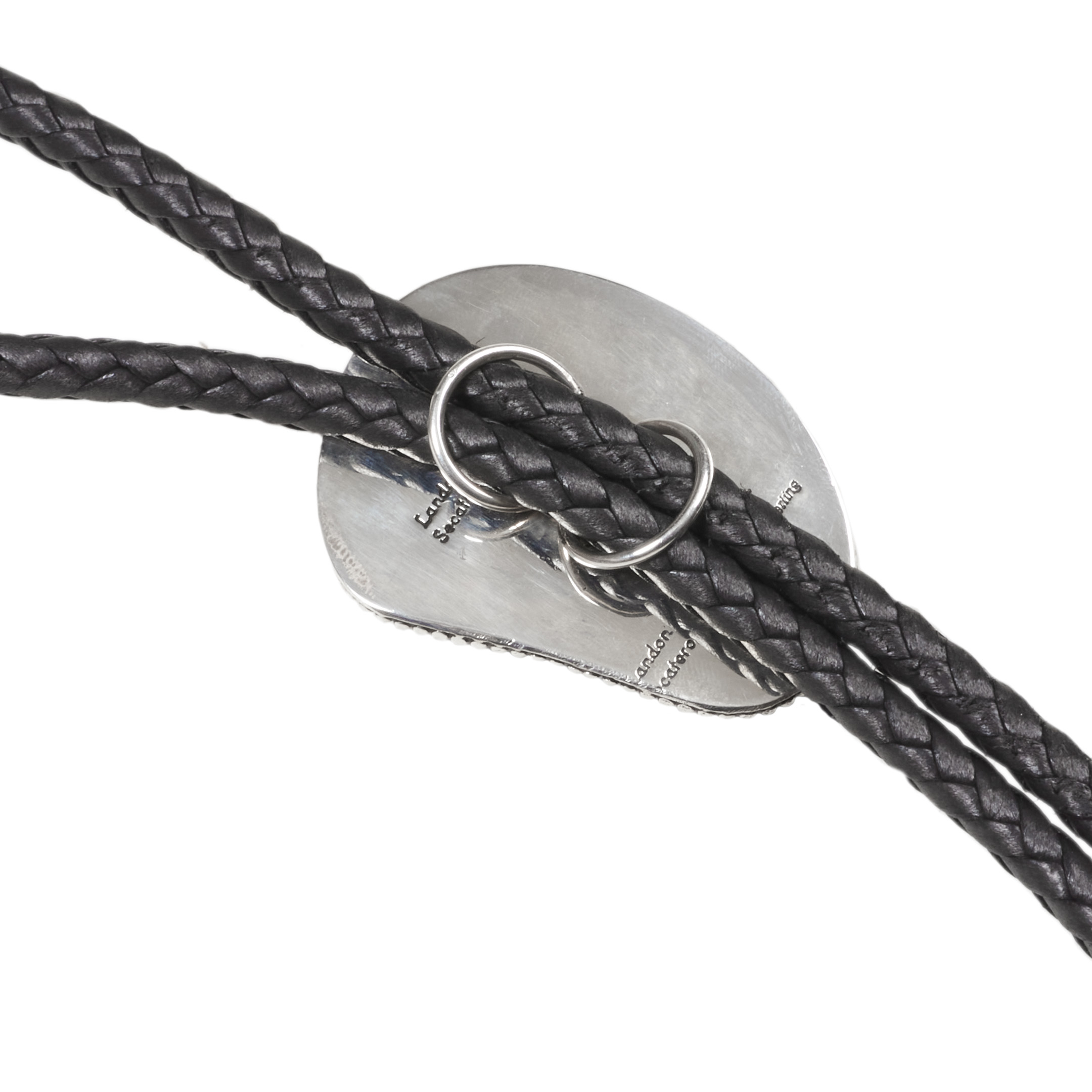 Bolo tie turquoise et argent BT94 - Harpo Paris