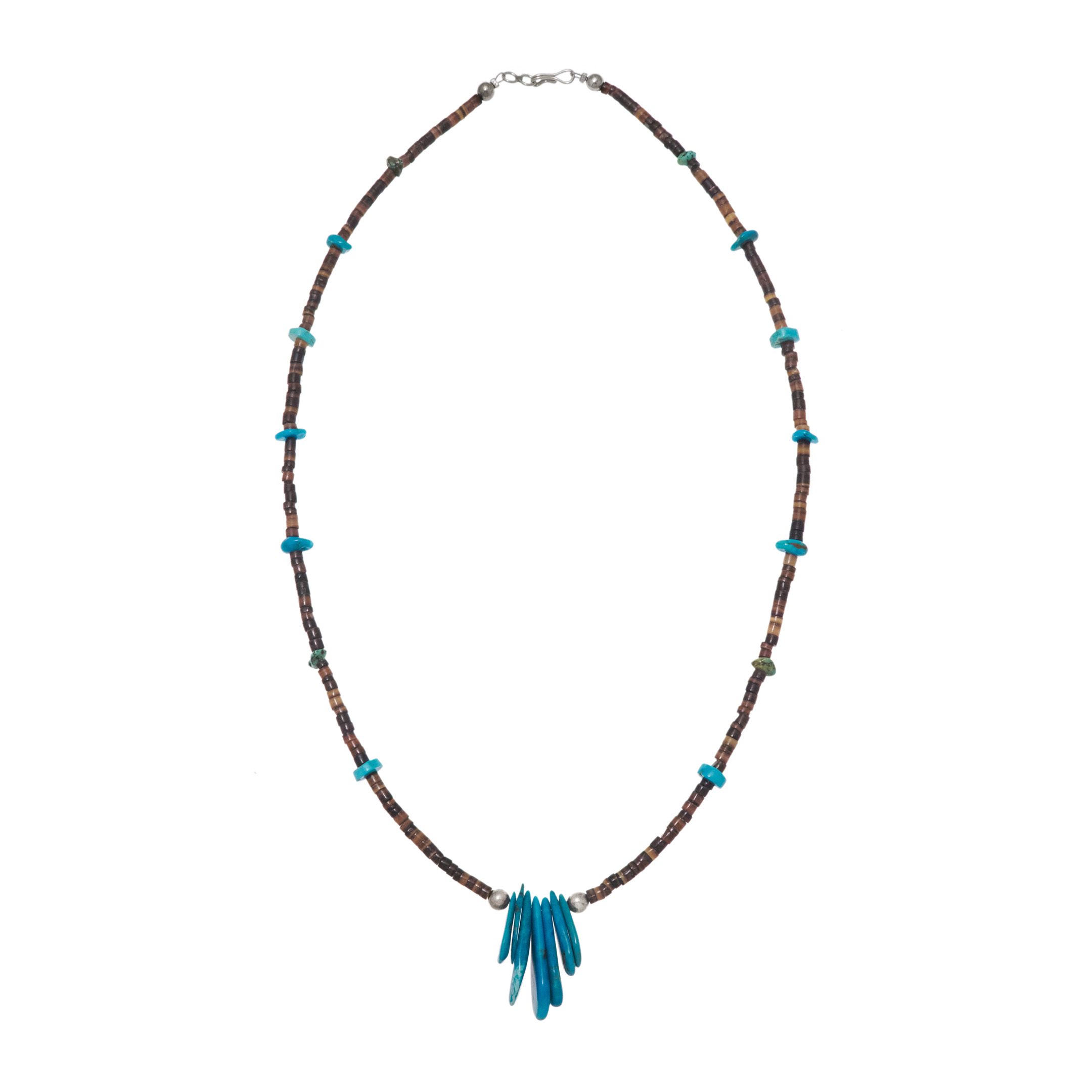Shell and turquoise necklace CO283 - Harpo Paris