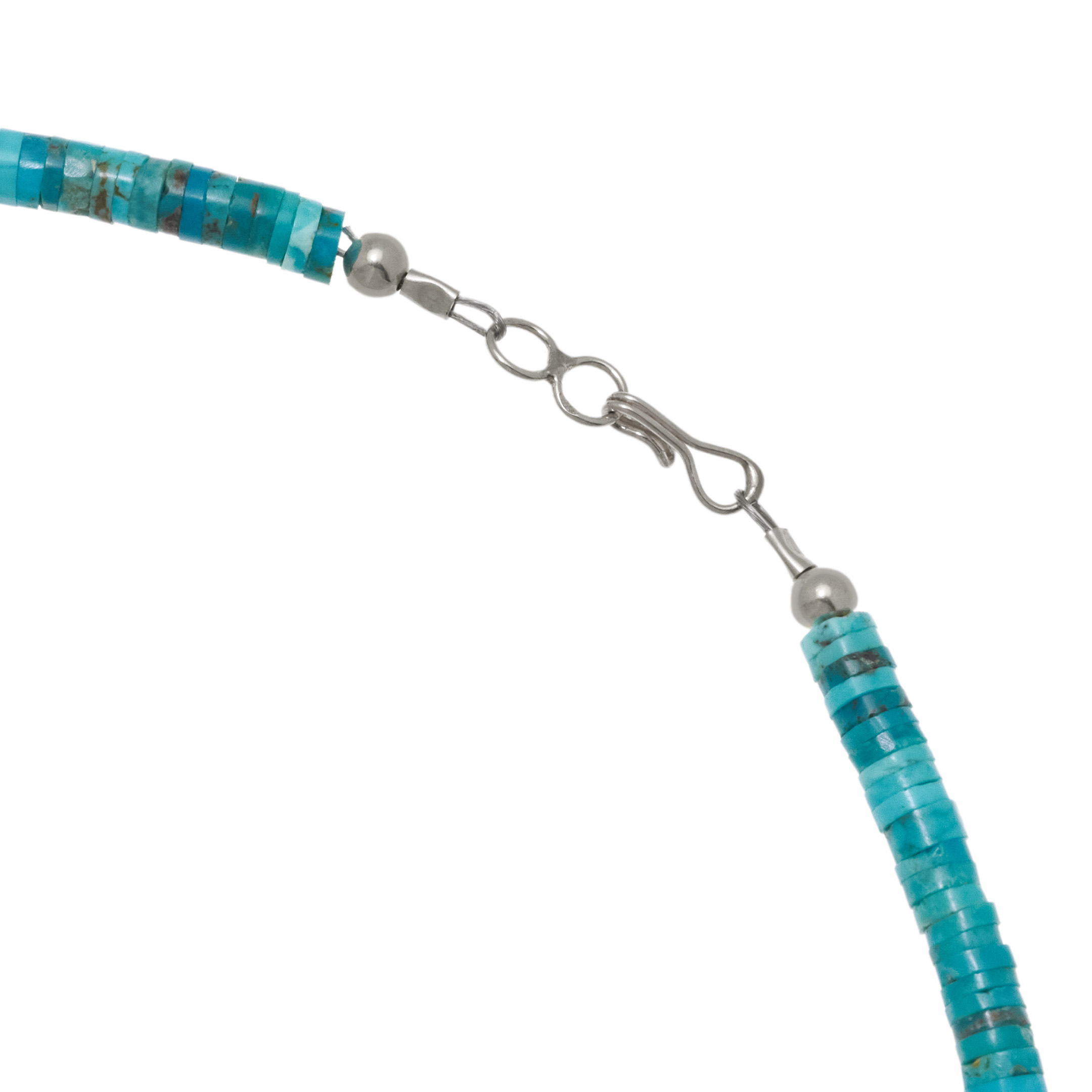 Collier Pueblo en perles turquoise CO284 - Harpo Paris