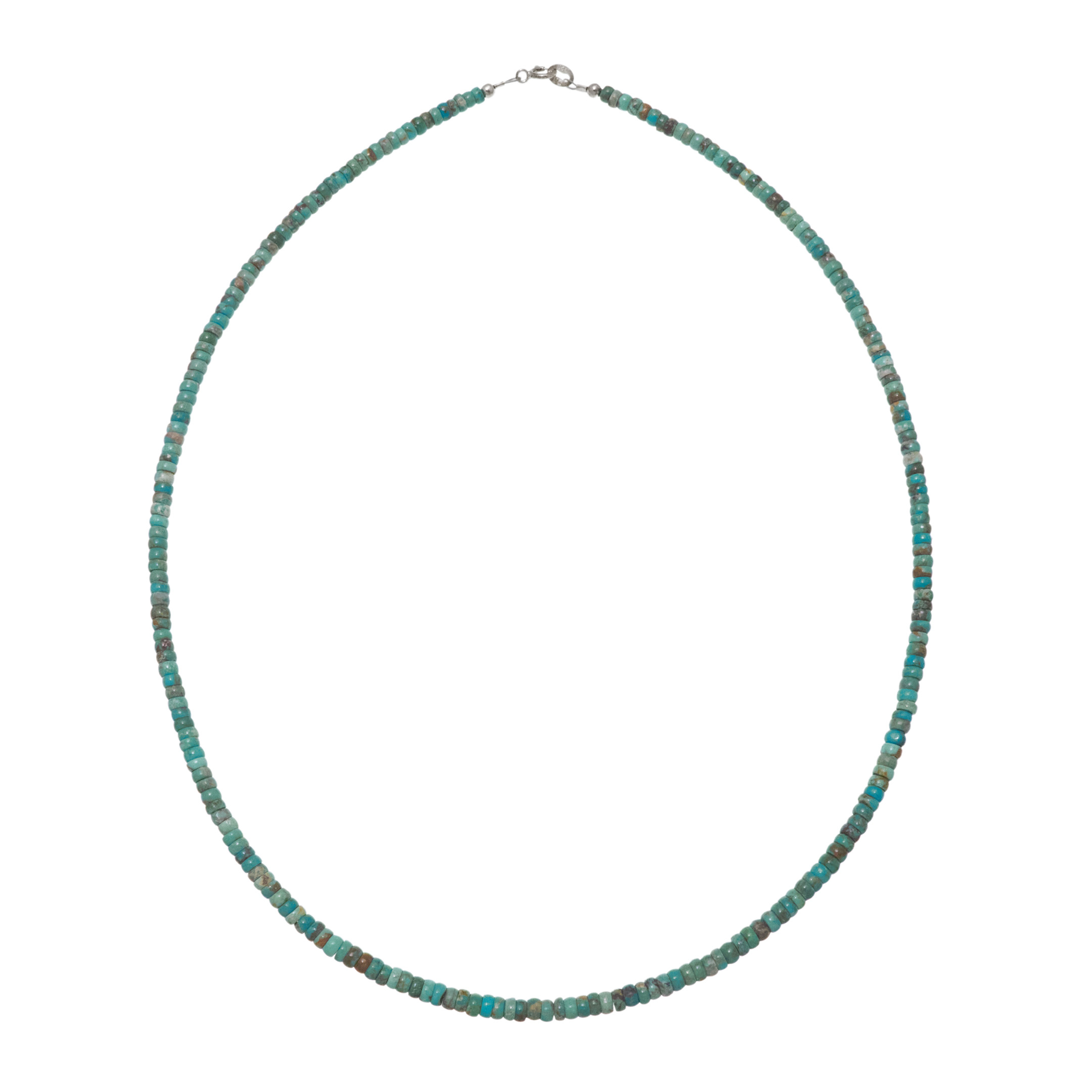 Collier turquoises et argent CO285 - Harpo Paris