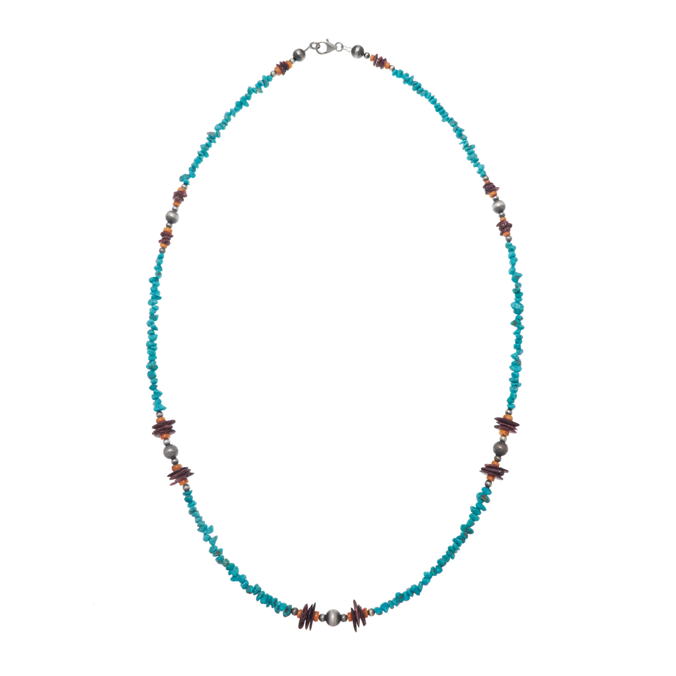 Collier turquoises et Spondylus CO286 - Harpo Paris