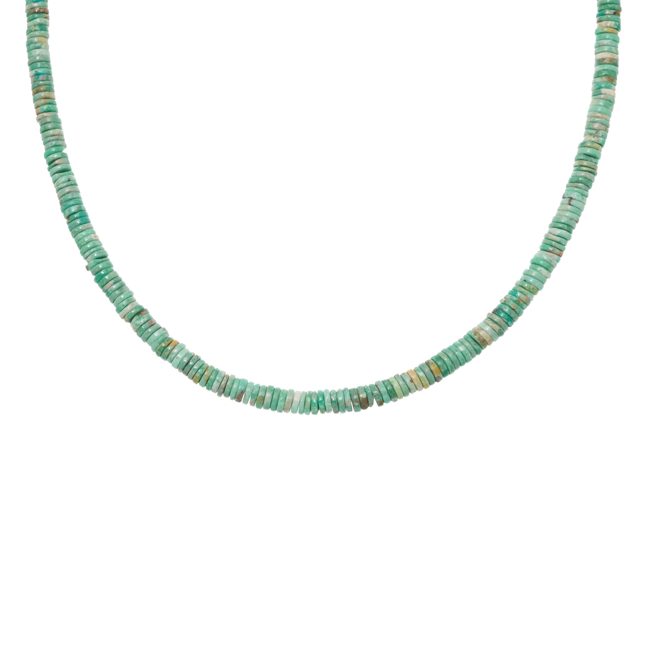 Collier turquoises et argent CO287 - Harpo Paris