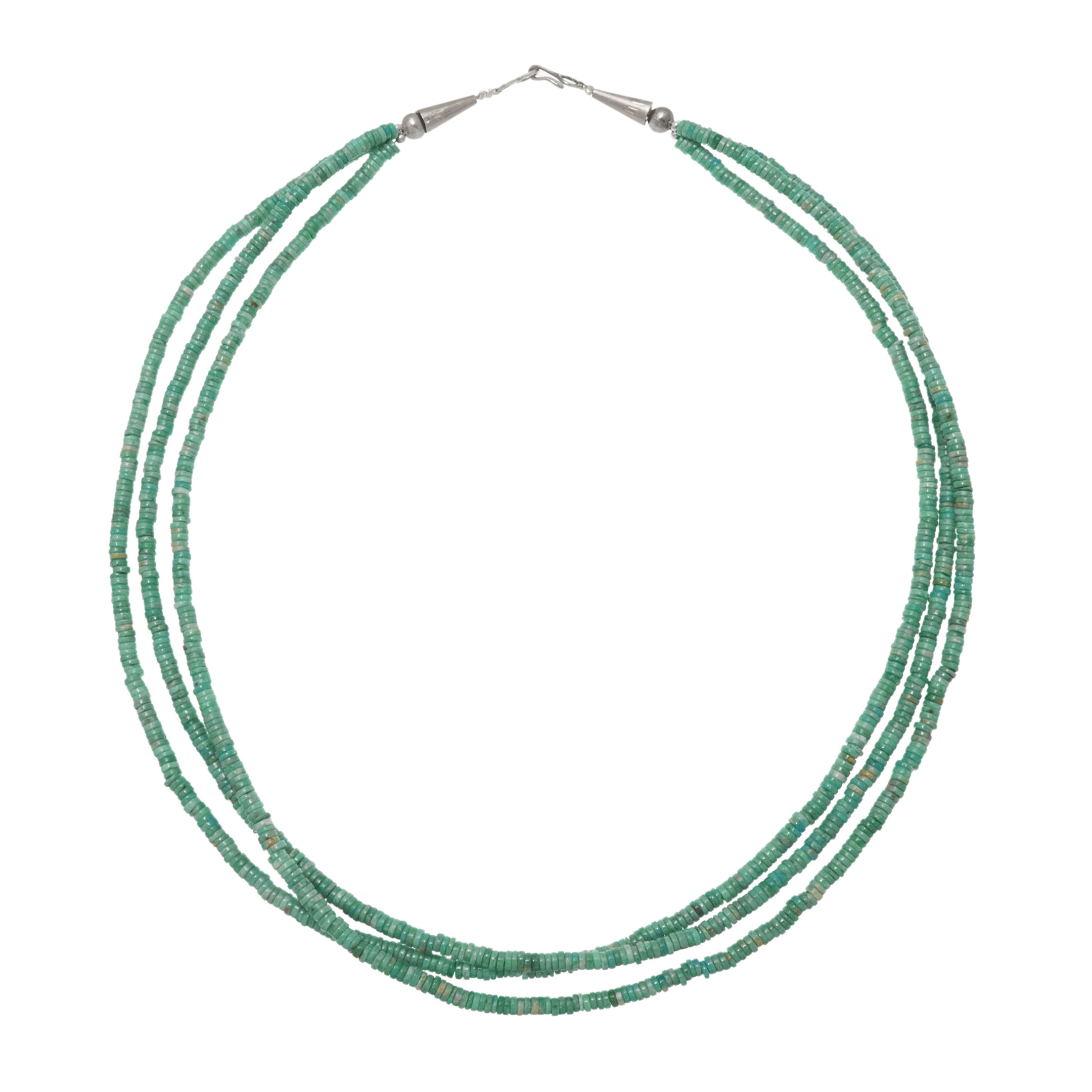 Three strands turquoise necklace CO288 - Harpo Paris