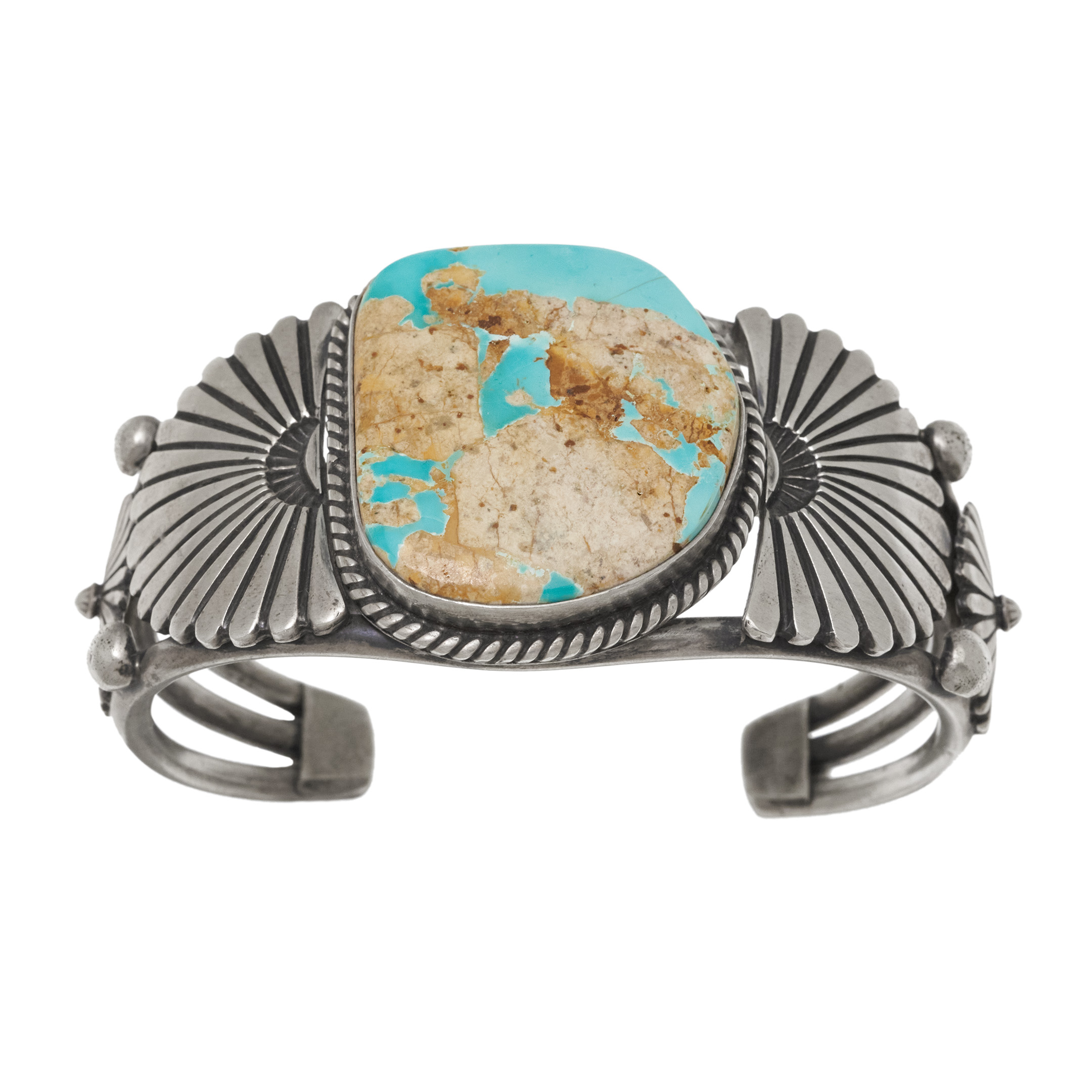 Bracelet turquoise et argent BR1030 - Harpo Paris