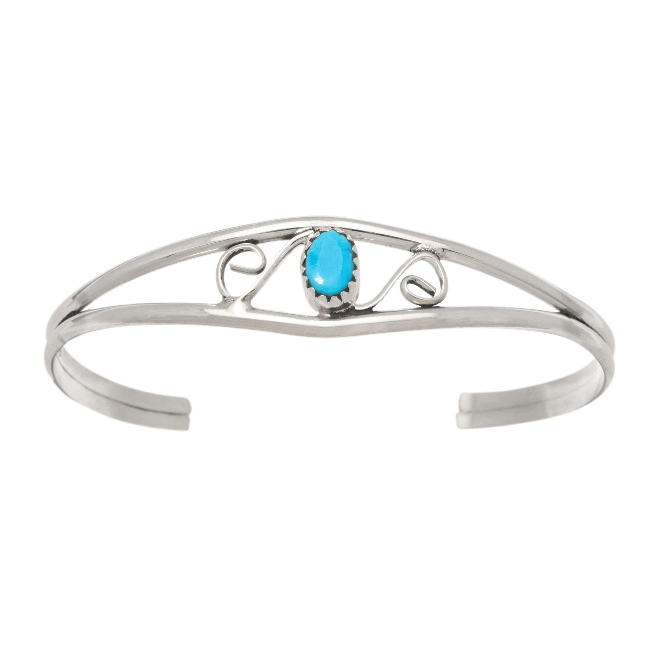 Bracelet turquoise et argent BR1033 - Harpo Paris