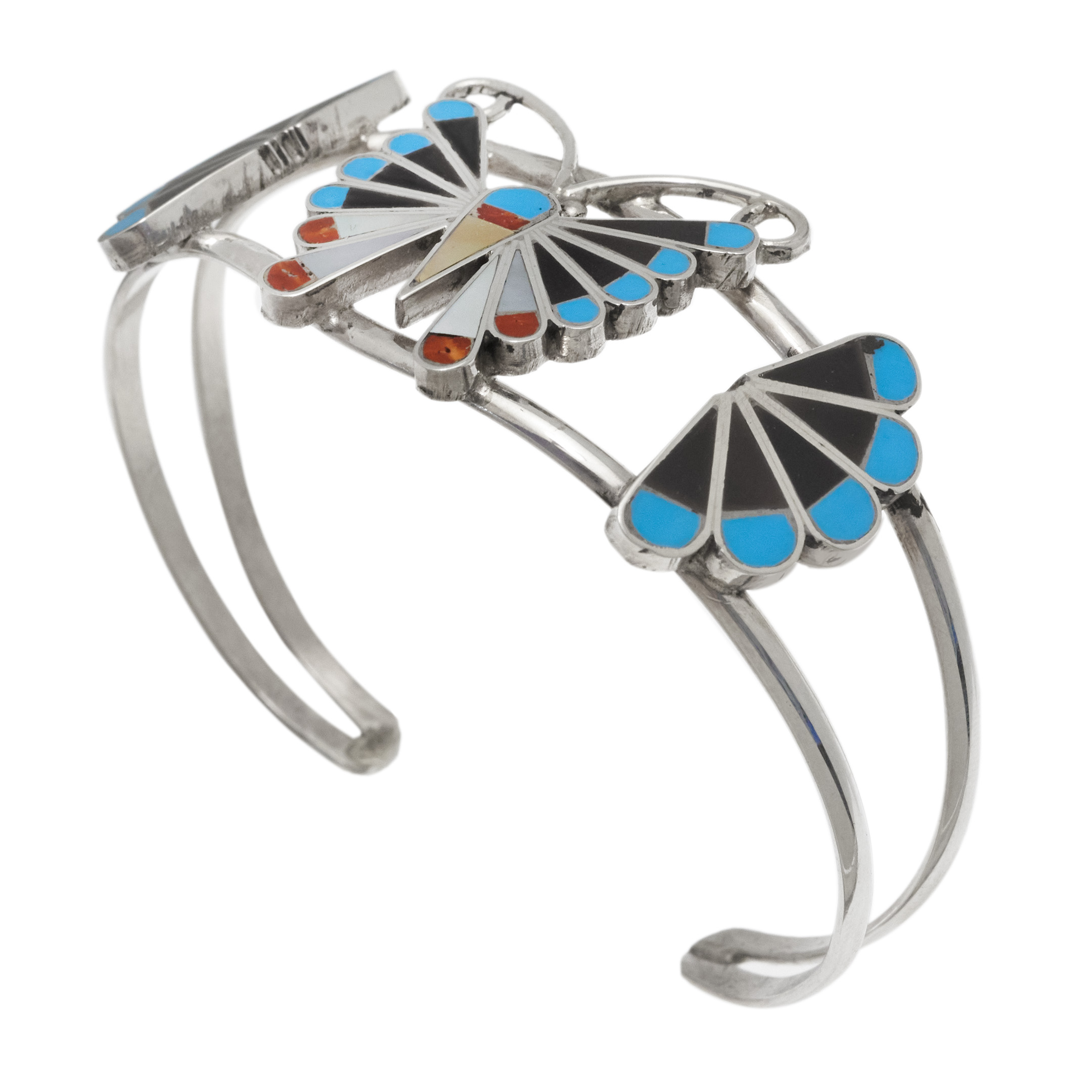 Inlay and Silver Bracelet BR1037 - Harpo Paris