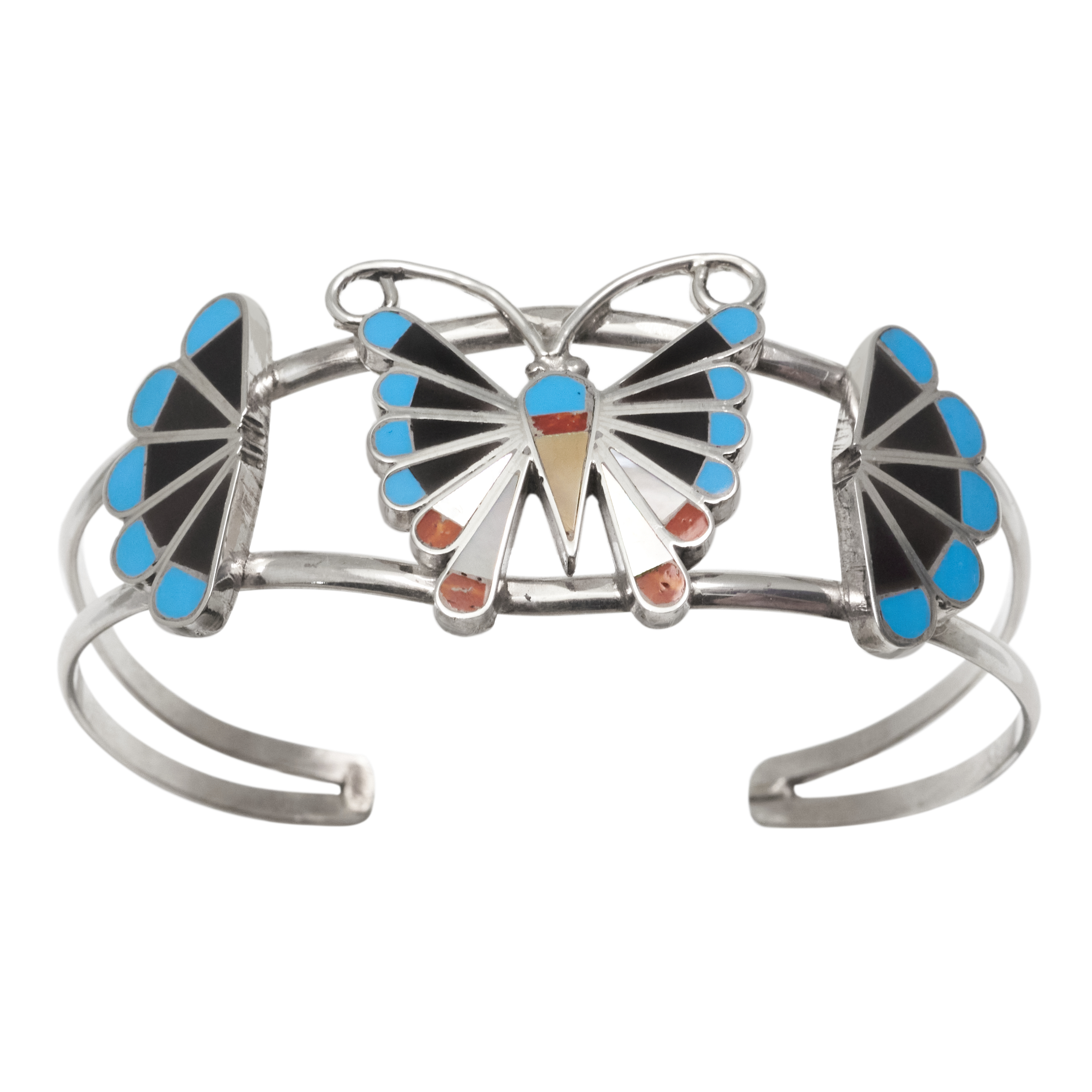 Inlay and Silver Bracelet BR1037 - Harpo Paris