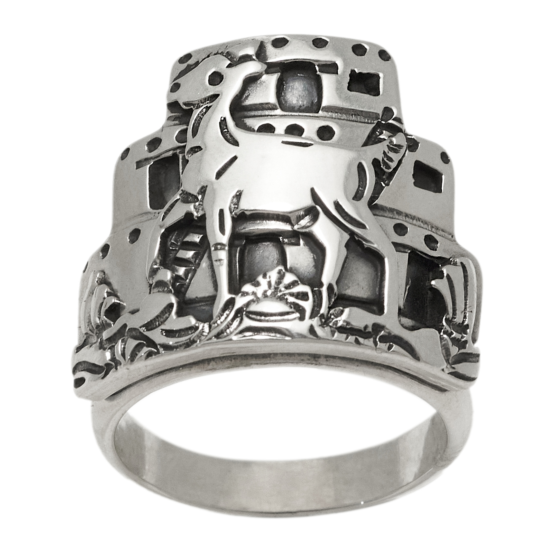 Silver goat ring BA1823 - Harpo Paris
