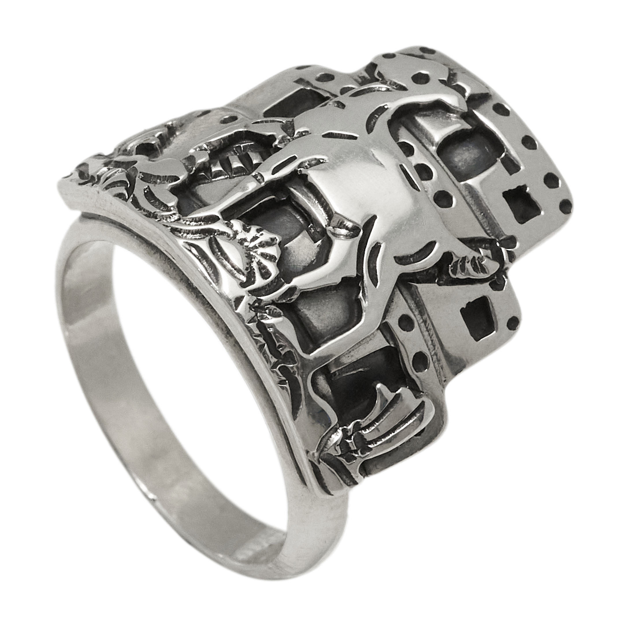 Silver goat ring BA1823 - Harpo Paris